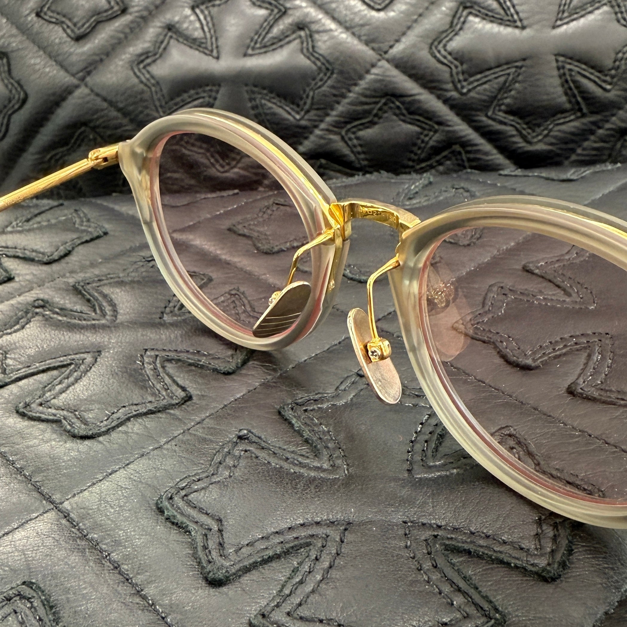 THOM BROWNE Wellington Sunglasses TB-011-G-GRY-GLD-49 Size 49口21-150 トムブラウン ウェリントンサングラス サイズ49口21-150