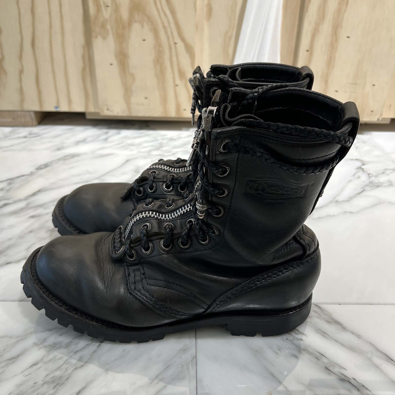 CHROME HEARTS × WESCO Fireman Custom Leather Boots Size US10（約28cm）クロムハーツ × ウエスコ ファイヤーマンカスタムレザーブーツ サイズUS10（約28cm）