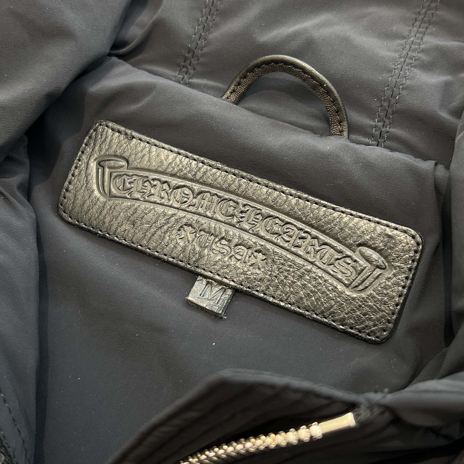 CHROME HEARTS Y NOT Nylon Dual Zip Hooded Jacket Size M クロムハーツ ワイノット ナイロン デュアルジップ フーデットジャケット サイズM