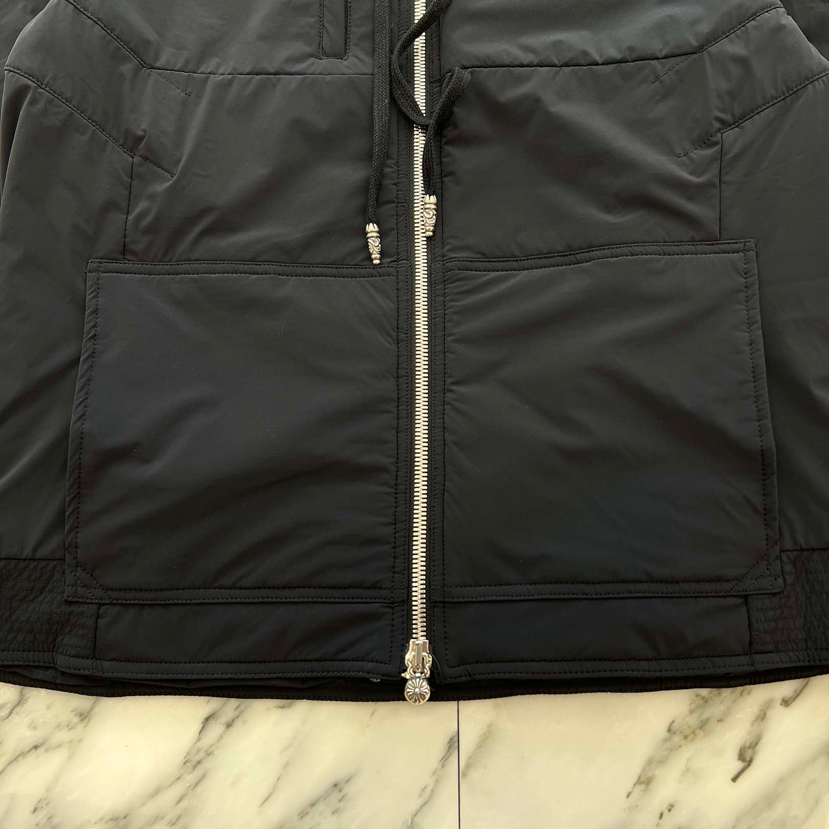 CHROME HEARTS Y NOT Nylon Dual Zip Hooded Jacket Size M クロムハーツ ワイノット ナイロン デュアルジップ フーデットジャケット サイズM