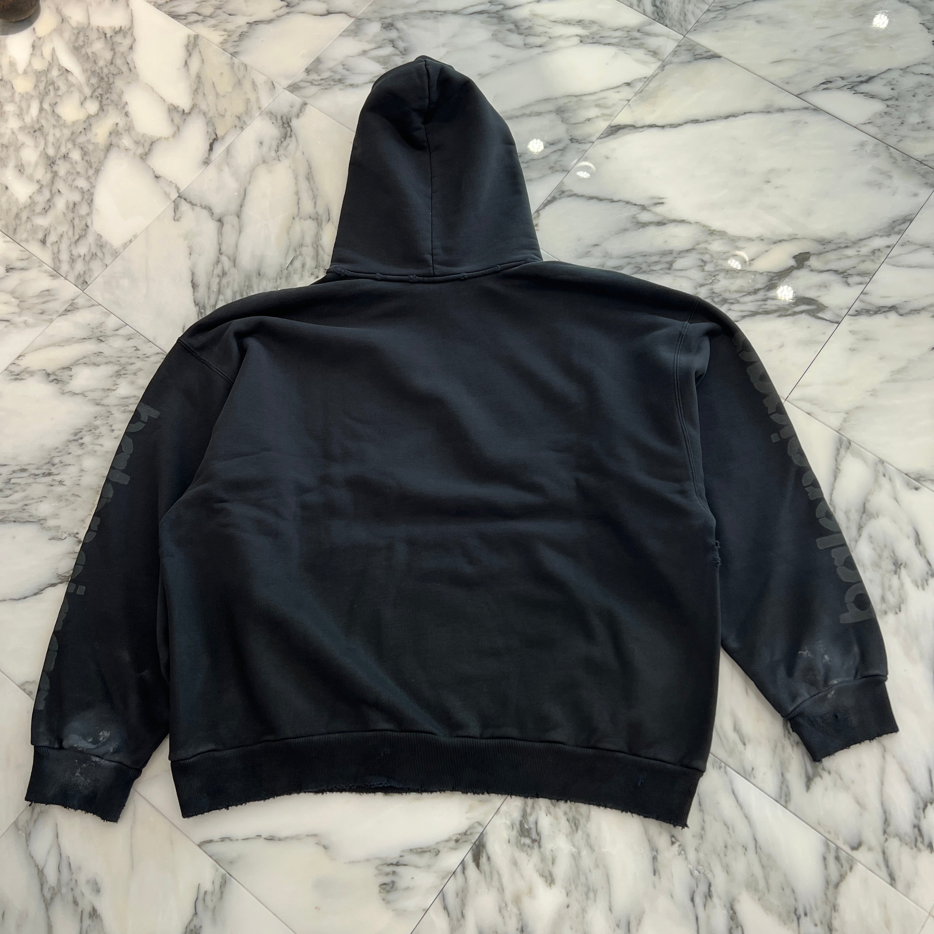 BALENCIAGA 2024AW 3B Stencil Medium Fit Pullover Hoodie 767877 TQVT7 Size M バレンシアガ 3B ステンシル ミディアムフィット プルオーバーフーディ サイズM