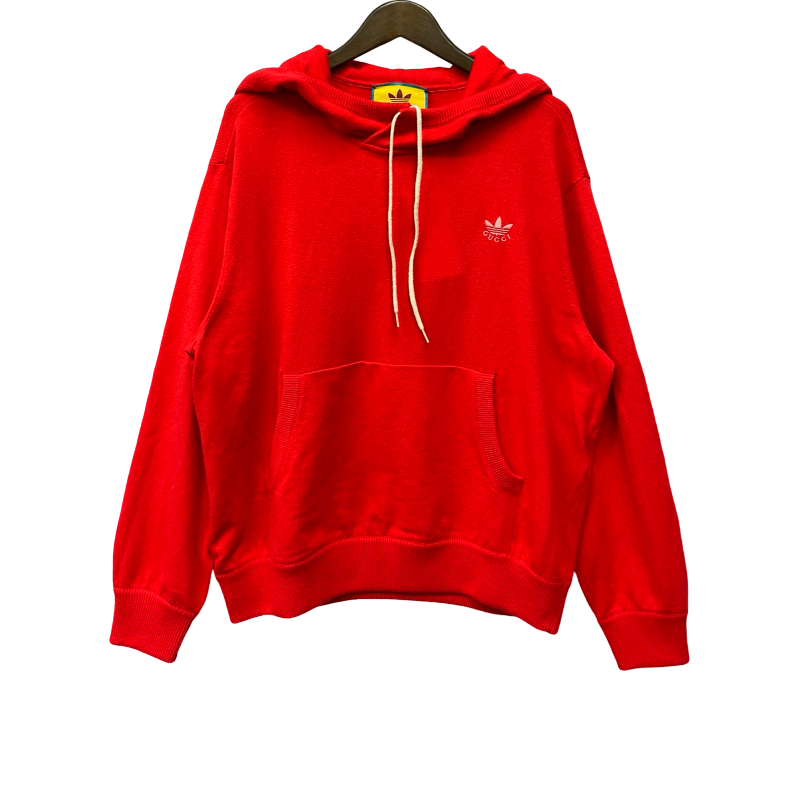 GUCCI×adidas 2022AW Trefoil Pullover Knit Hoodie 700446 XKCH8 Size L