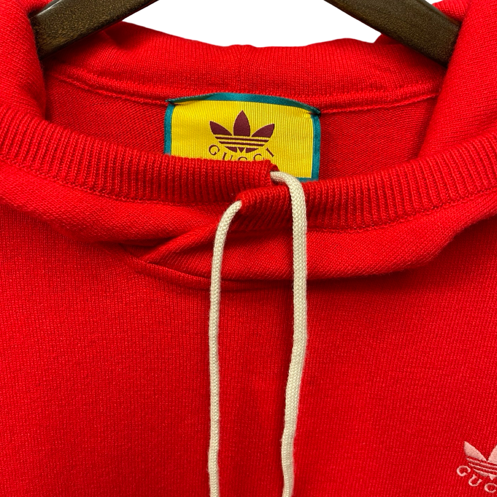 GUCCI×adidas 2022AW Trefoil Pullover Knit Hoodie 700446 XKCH8 Size L