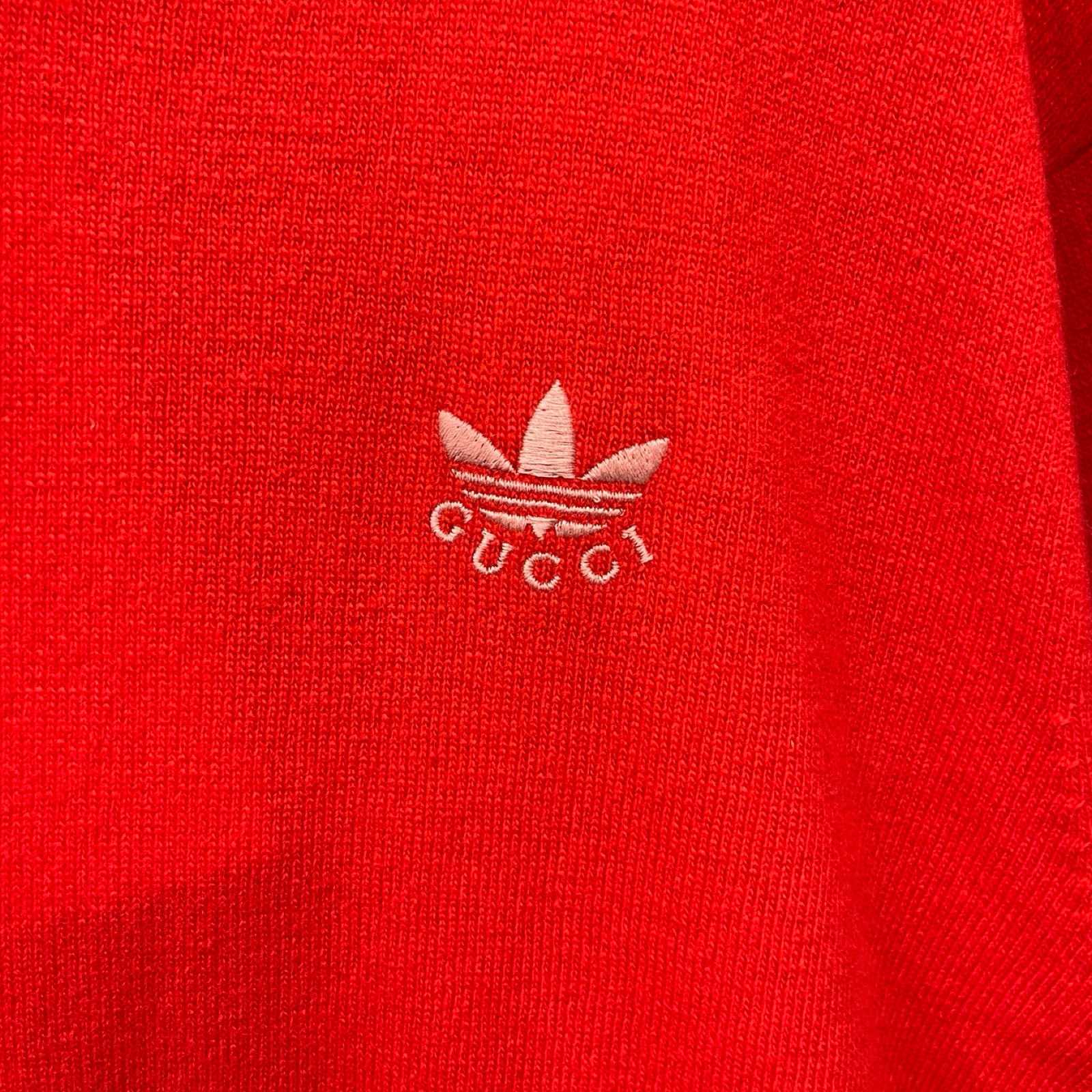 GUCCI×adidas 2022AW Trefoil Pullover Knit Hoodie 700446 XKCH8 Size L