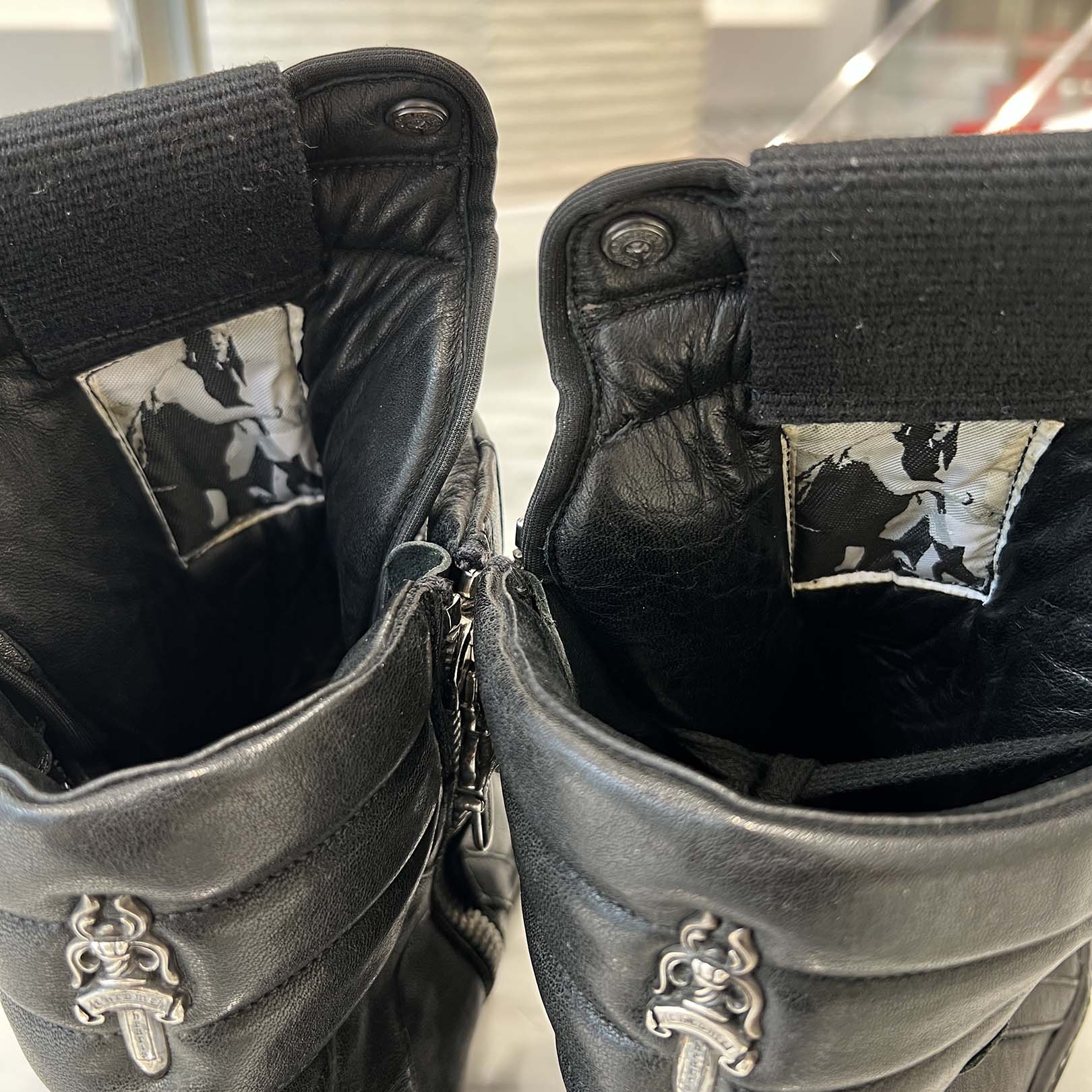 CHROME HEARTS × Rick Owens Geobasket Leather Sneakers Size 43 (27.5cm) クロムハーツ×リックオーエンス ジオバスケット レザースニーカー サイズ43 (27.5cm)