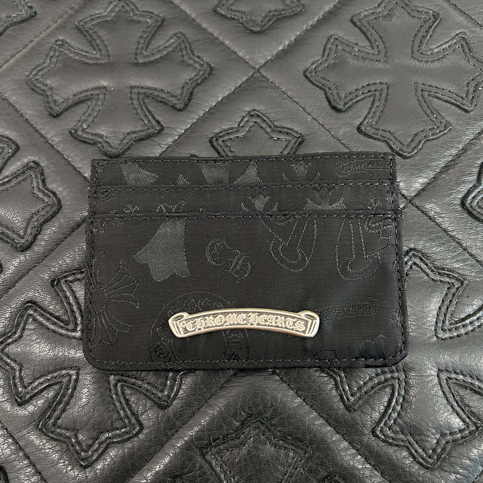 CHROME HEARTS Stencil Pattern Double Side Nylon Card Case クロムハーツ ステンシルパターン ダブルサイド ナイロンカードケース