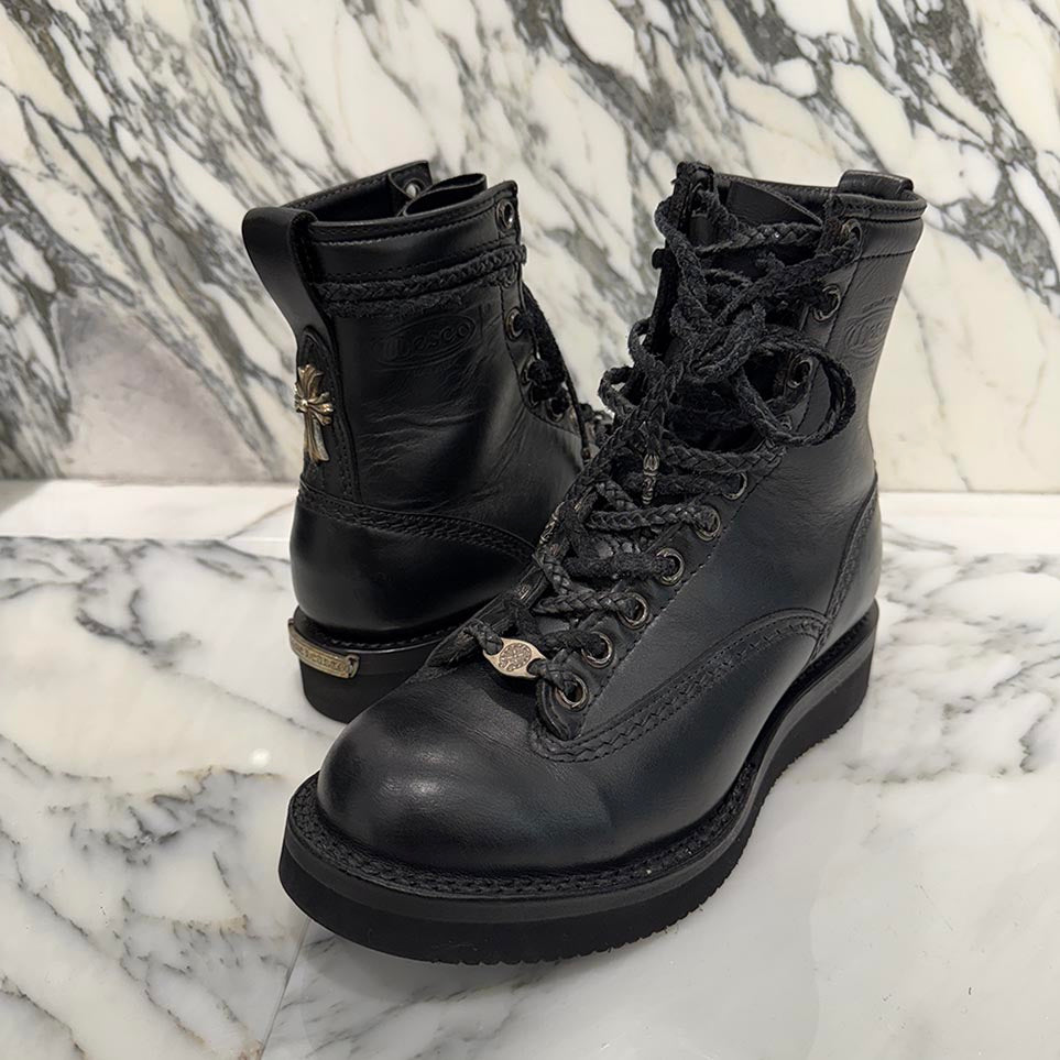 CHROME HEARTS × WESCO Custom JOBMASTER Leather Boots Size 8EE(約26.0cm～26.5cm) クロムハーツ × ウエスコ カスタム ジョブマスター レザーブーツ サイズ8EE(約26.0cm～26.5cm)