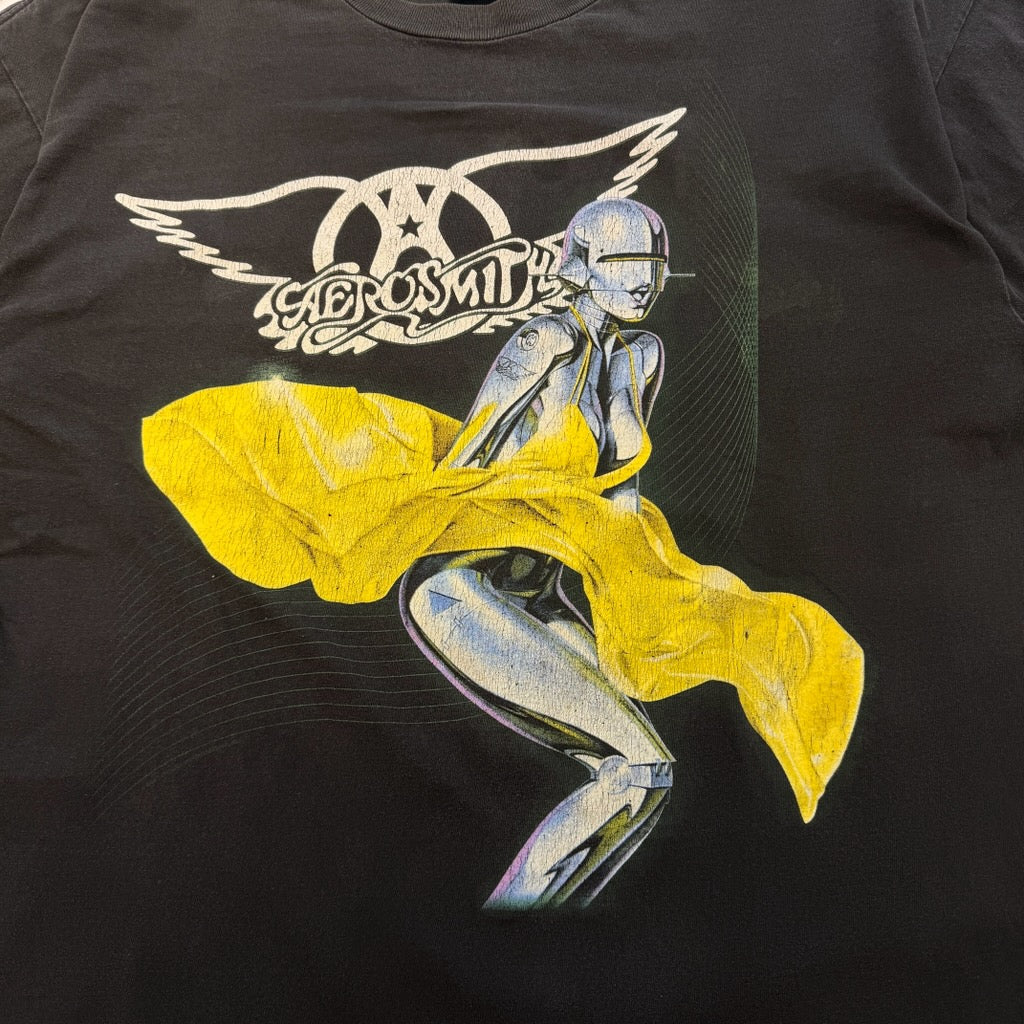 Vintage 00's Aerosmith × Hajime Sorayama "Just Press Play Tour 2001" giant S/S Tee Size XL ヴィンテージ 00's エアロスミス × 空山 基 "ジャスト・プレス・プレイ・ツアー 2001" ジャイアント社製 Tシャツ サイズXL