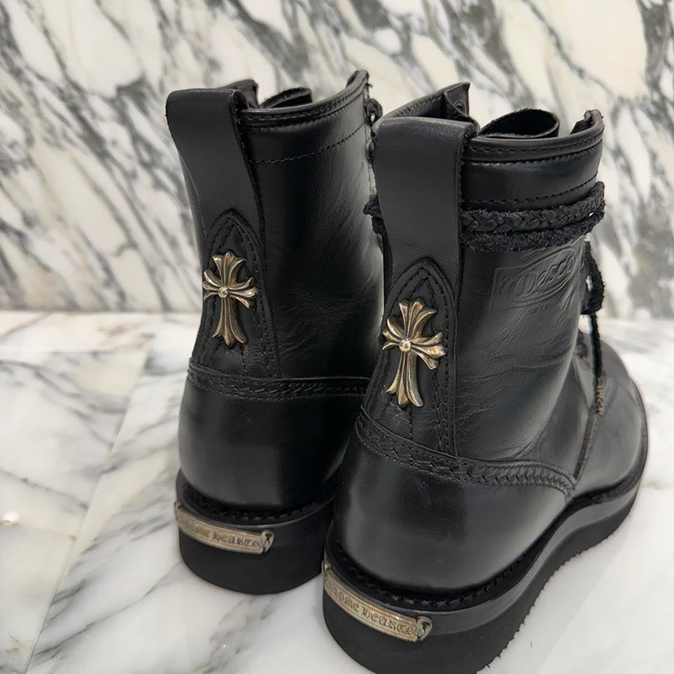 CHROME HEARTS × WESCO Custom JOBMASTER Leather Boots Size 8EE(約26.0cm～26.5cm) クロムハーツ × ウエスコ カスタム ジョブマスター レザーブーツ サイズ8EE(約26.0cm～26.5cm)