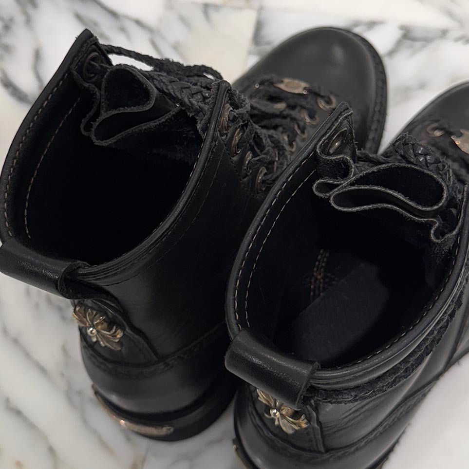 CHROME HEARTS × WESCO Custom JOBMASTER Leather Boots Size 8EE(約26.0cm～26.5cm) クロムハーツ × ウエスコ カスタム ジョブマスター レザーブーツ サイズ8EE(約26.0cm～26.5cm)