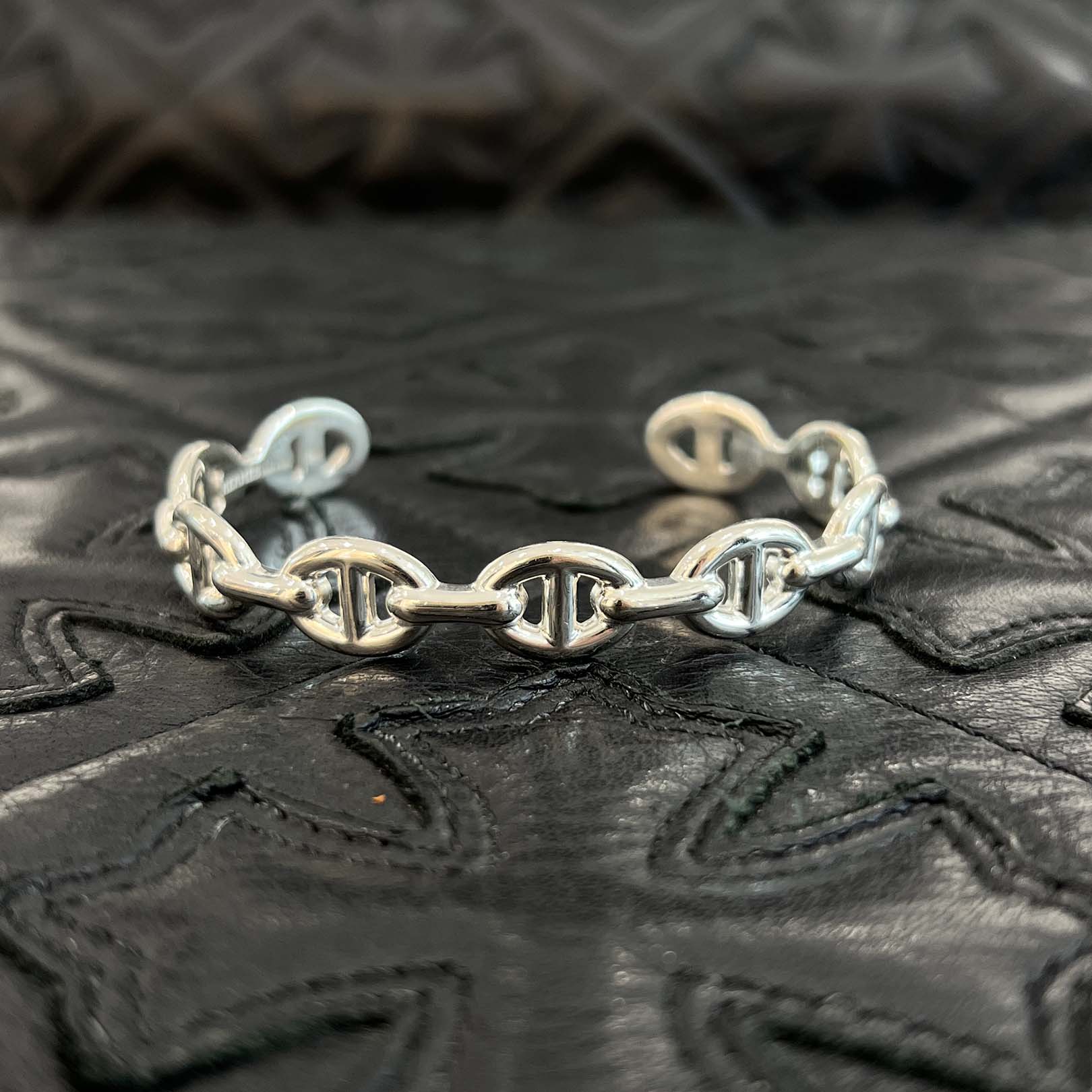 HERMES Chaine d’Ancre Enchainee MM Bangle Size SH エルメス シェーヌダンクル アンシェネ MM バングル サイズSH