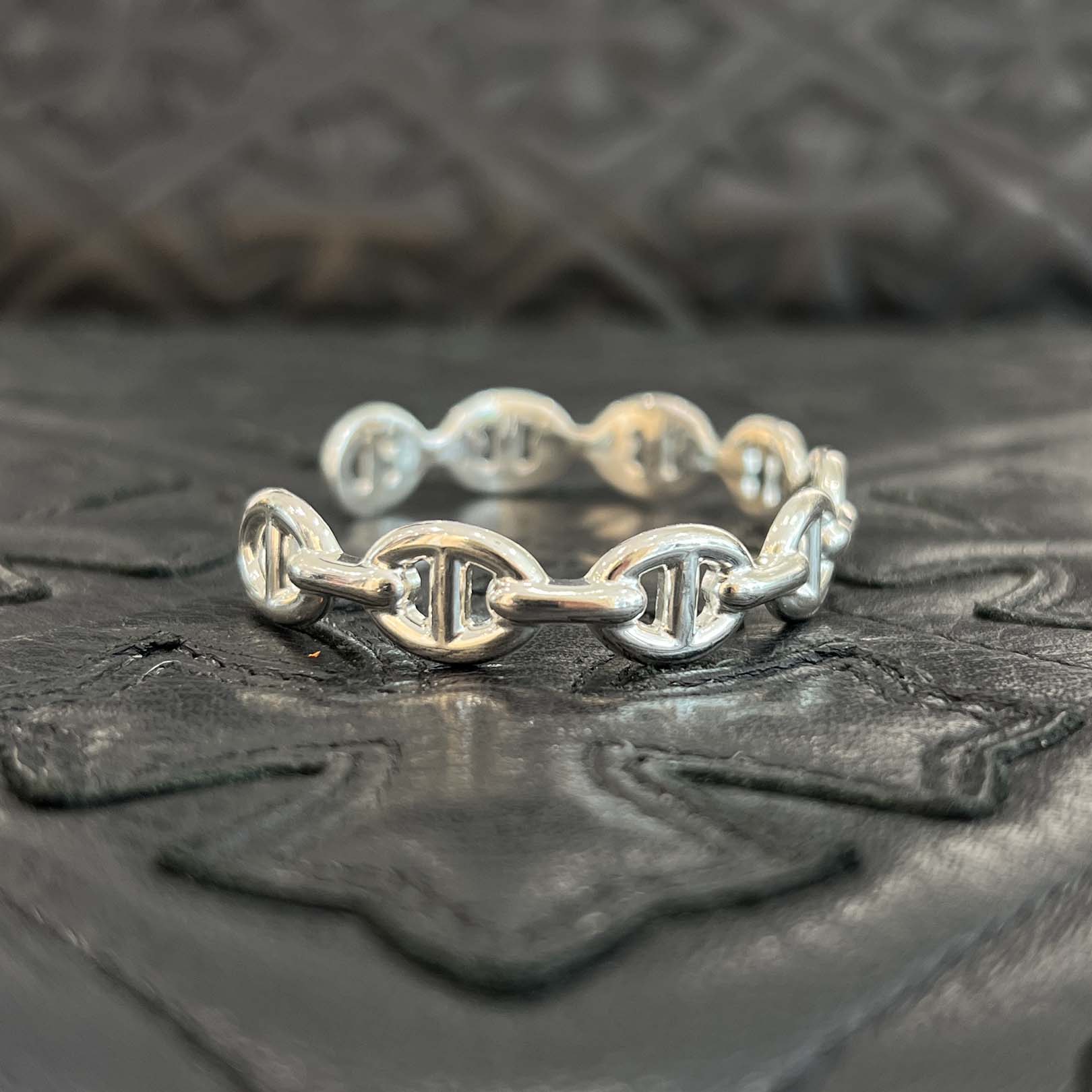 HERMES Chaine d'Ancre Enchainee MM Bangle Size SH エルメス