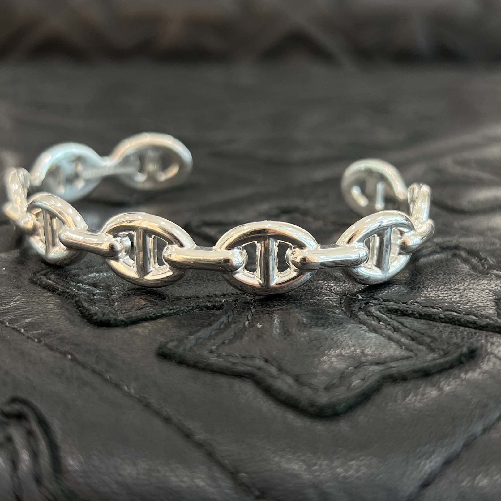 HERMES Chaine d’Ancre Enchainee MM Bangle Size SH エルメス シェーヌダンクル アンシェネ MM バングル サイズSH