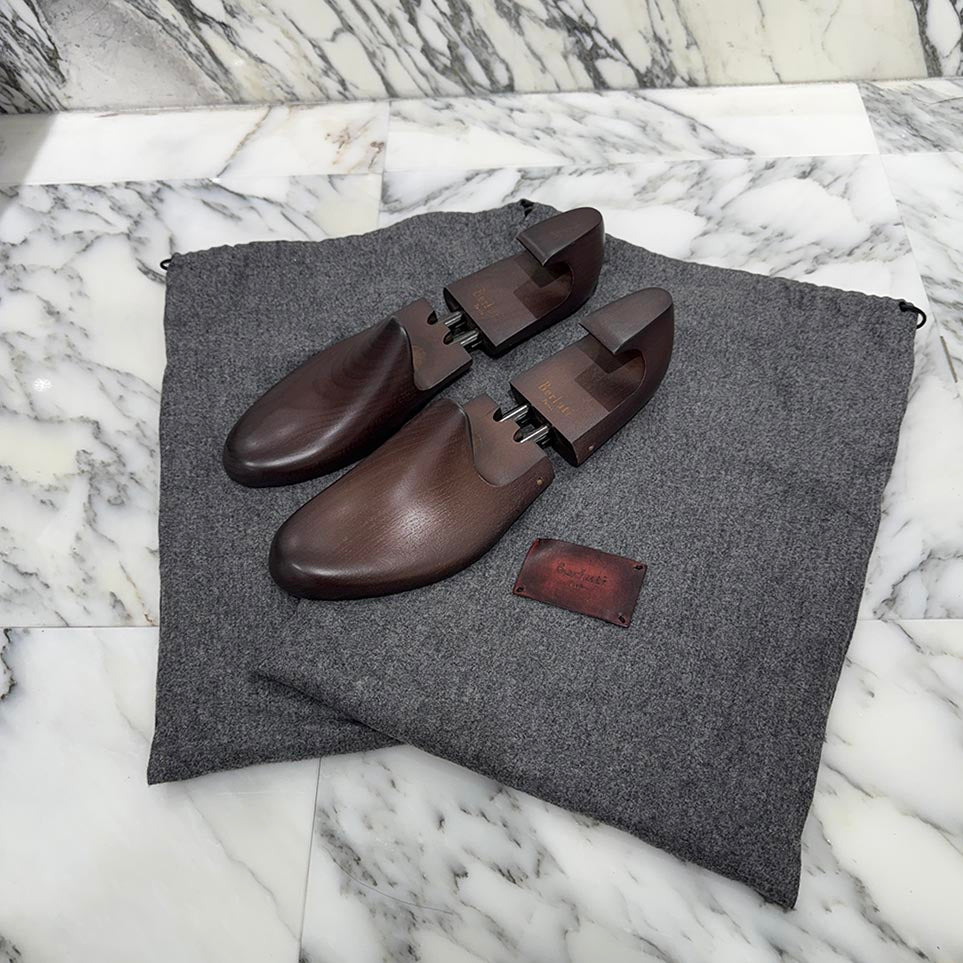 Berluti Calligraphy Brunico Bolzano Leather Mountain Boots Size 9 ベルルッティ カリグラフィ ブルニコ ボルザーノ レザー マウンテンブーツ サイズ9