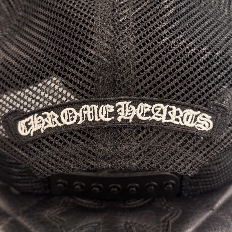 CHROME HEARTS Triple Cross Leather Patch Trucker Cap ONE SIZE (51-61) クロムハーツ トリプルクロス レザーパッチ トラッカーキャップ サイズONE SIZE (51-61)