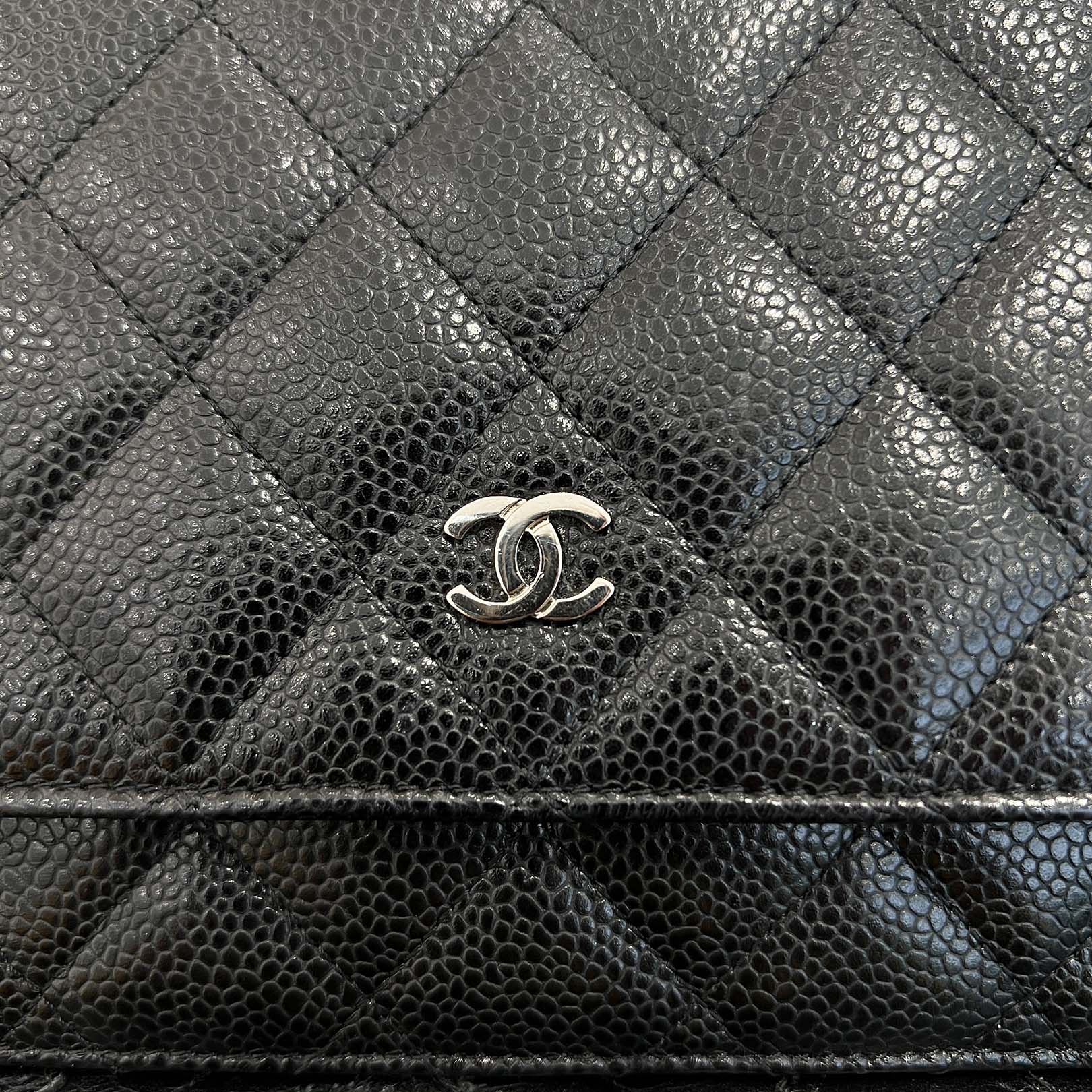 CHANEL Matelasse Caviar Leather Chain Wallet シャネル マトラッセ キャビアスキン チェーンウォレット