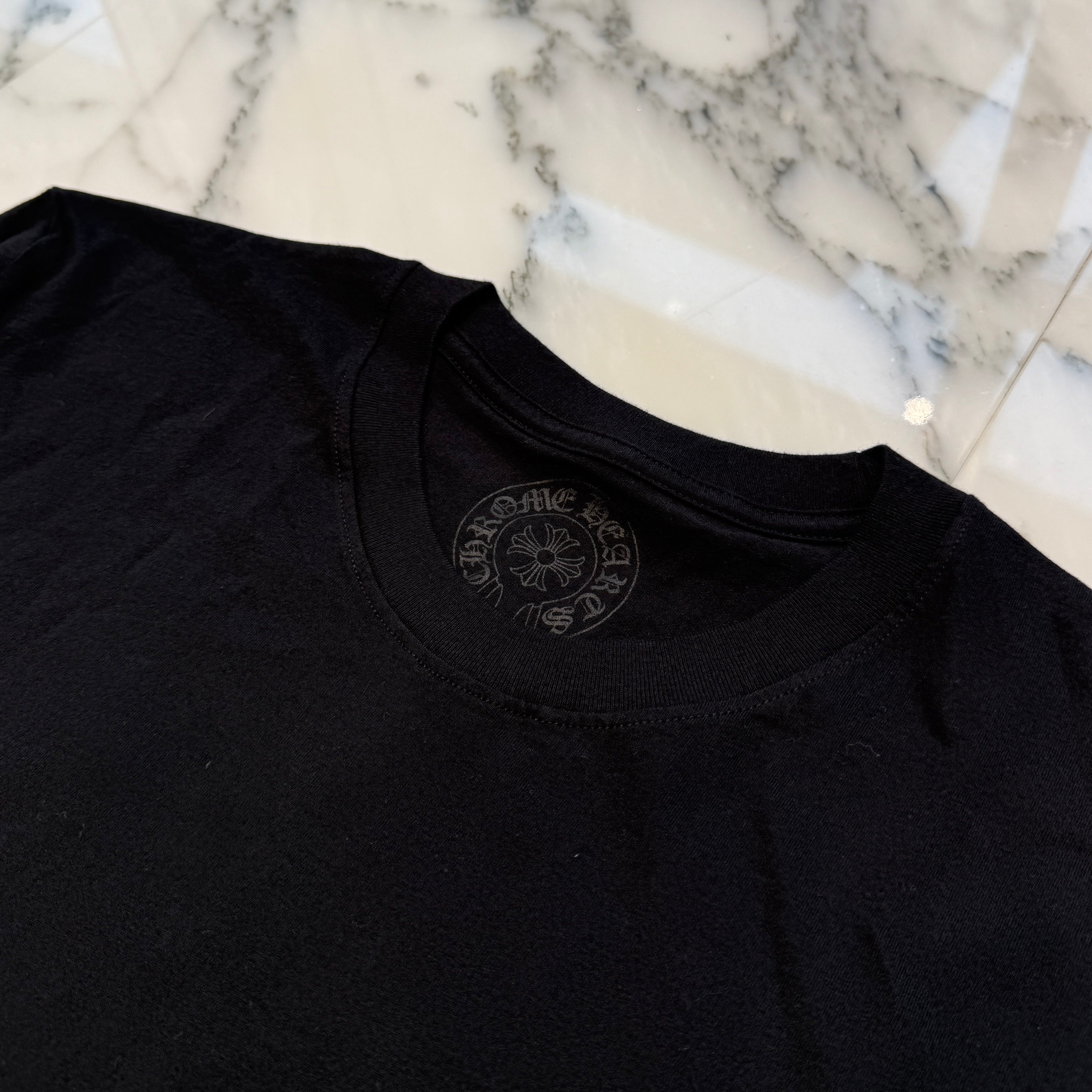 CHROME HEARTS Back Cemetery Green Cross Print Long Sleeve Tee Size M クロムハーツ バックセメタリー グリーンクロスプリント ロングスリーブTシャツ サイズM