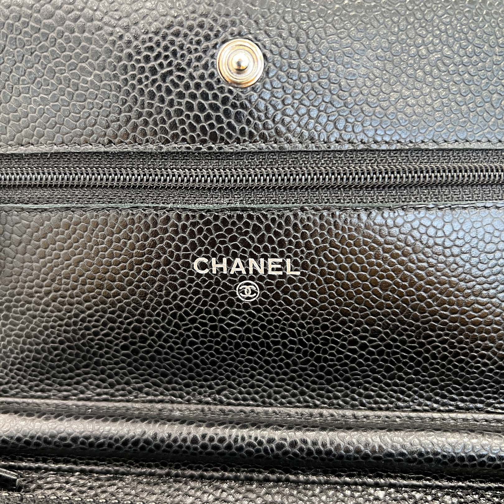 CHANEL Matelasse Caviar Leather Chain Wallet シャネル マトラッセ キャビアスキン チェーンウォレット