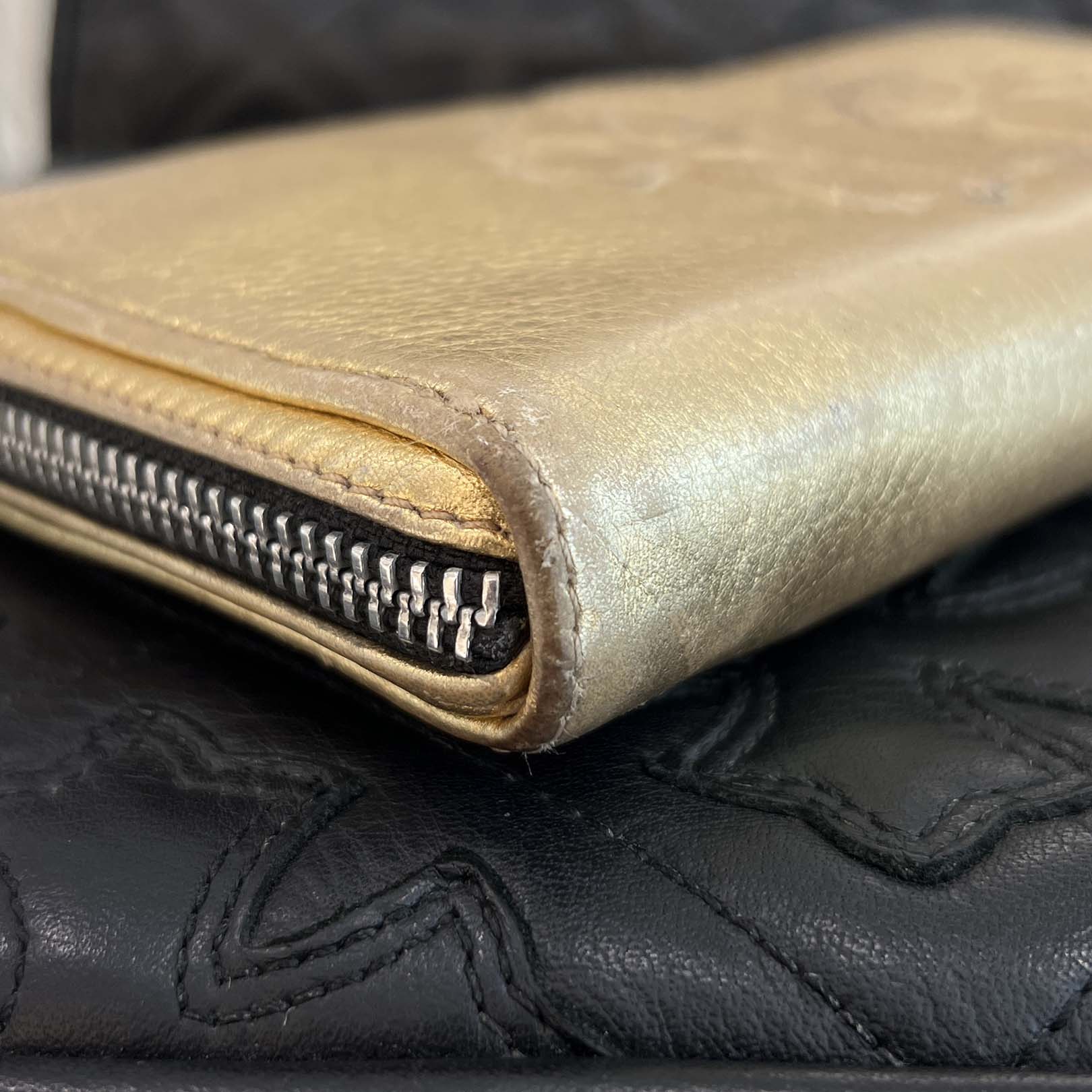 CHROME HEARTS 3 Cemetery Cross Leather Patch REC F ZIP Leather Wallet クロムハーツ 3セメタリークロス レザーパッチ レック F ジップ レザーウォレット