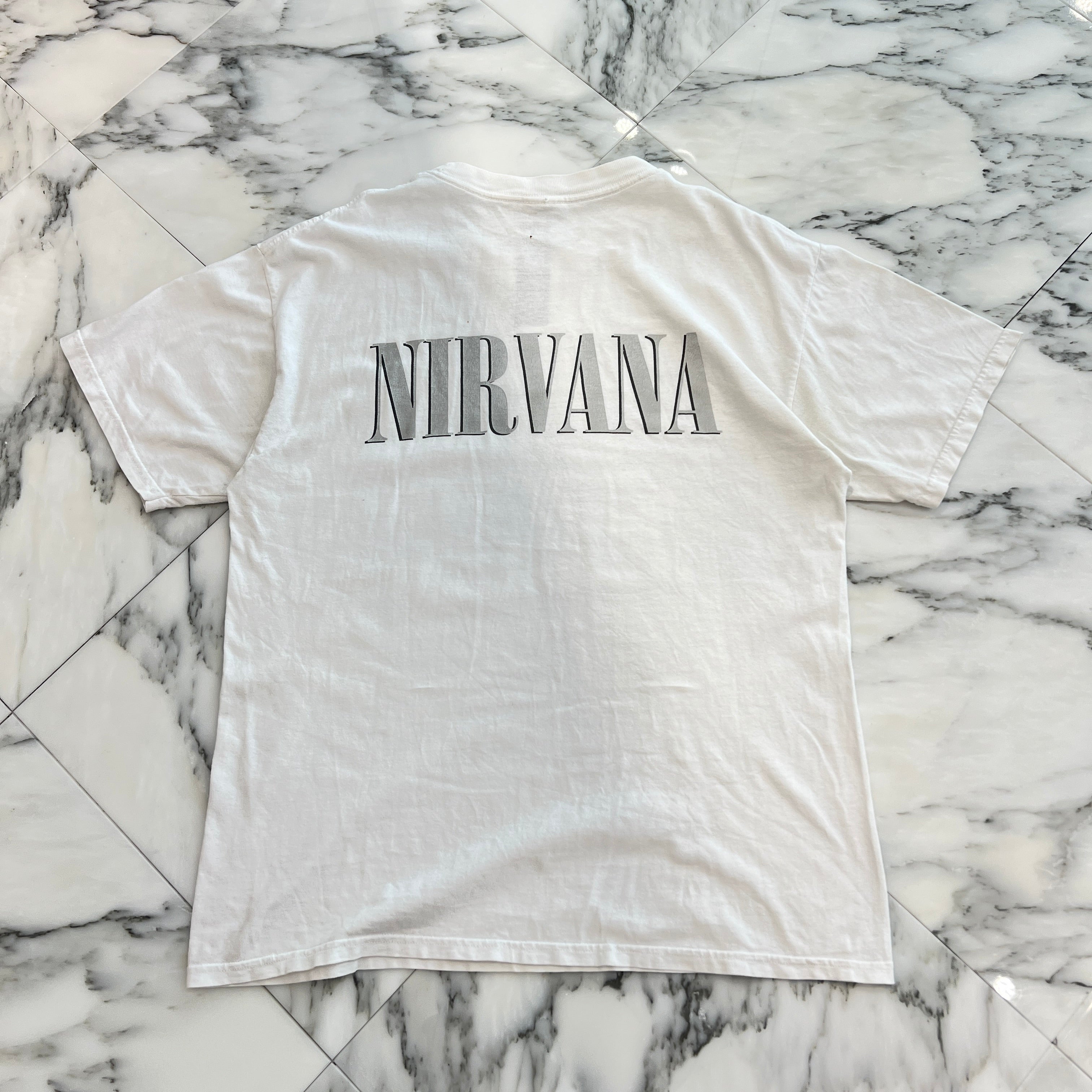 Vintage 90's NIRVANA "Members Portrait" 1996 M&O S/S Tee Size L ヴィンテージ 90's ニルバーナ "メンバーズ ポートレート"1996 M&O社製 Tシャツ サイズL