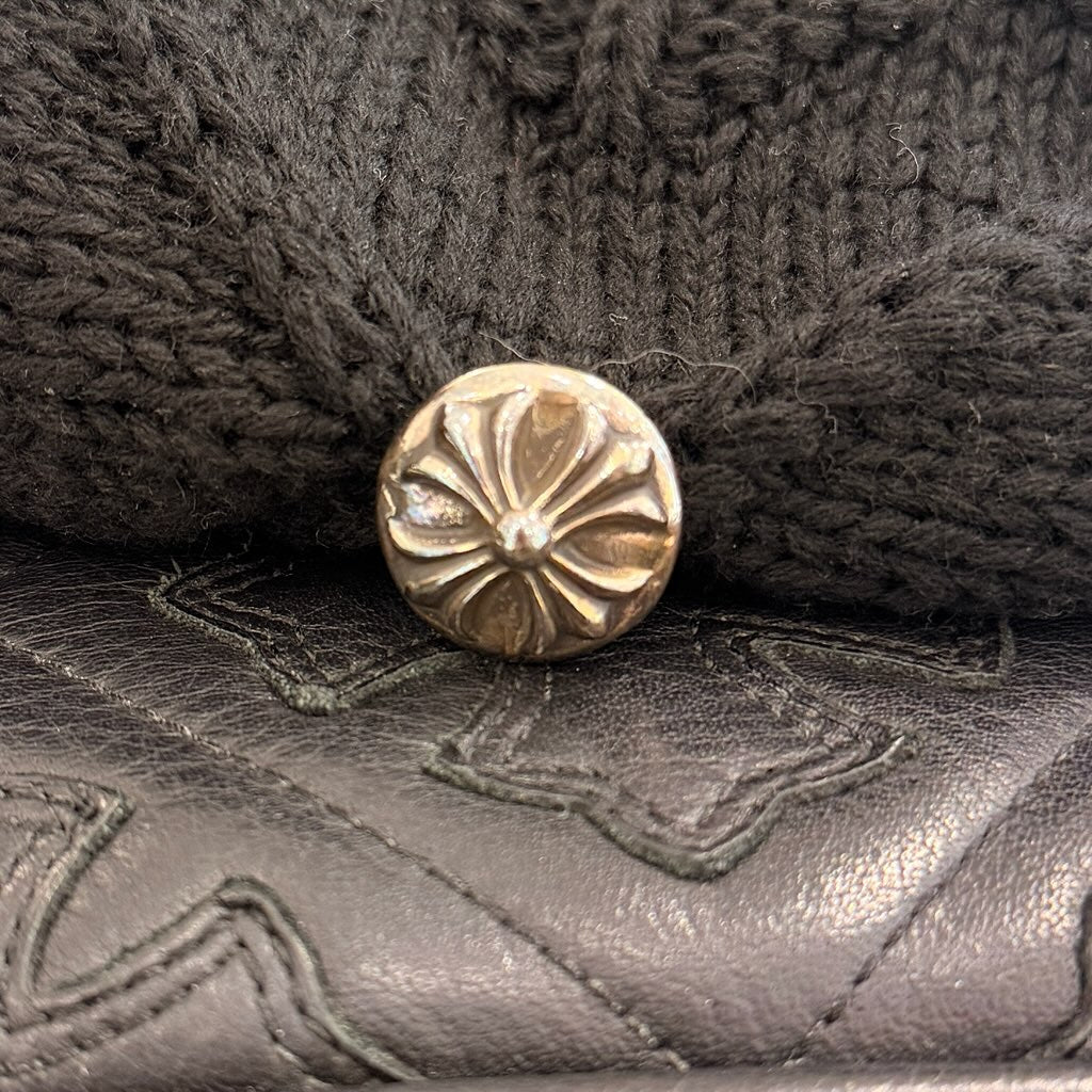 CHROME HEARTS CH Cross Logo Embroidered Cashmere Beanie Size ONE SIZE (24cm) クロムハーツ CHクロス ロゴ刺繍 カシミヤビーニー サイズONE SIZE (24cm)