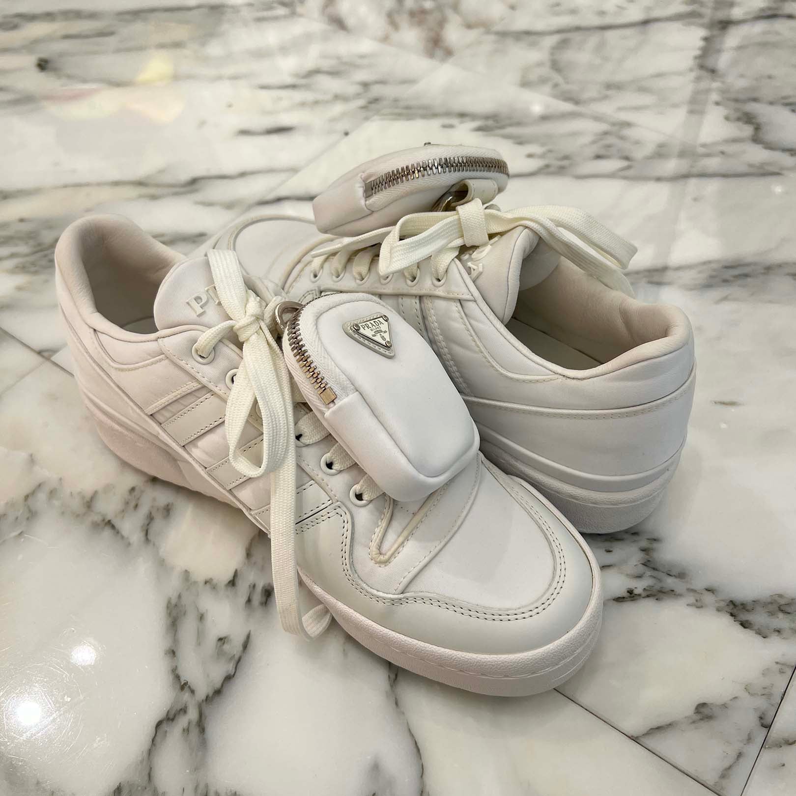 PRADA × adidas 2022SS Re-Nylon Forum Low Top Sneakers 2EG390 Size 25.5cm プラダ × アディダス リナイロンフォーラムローカットスニーカー サイズ25.5cm