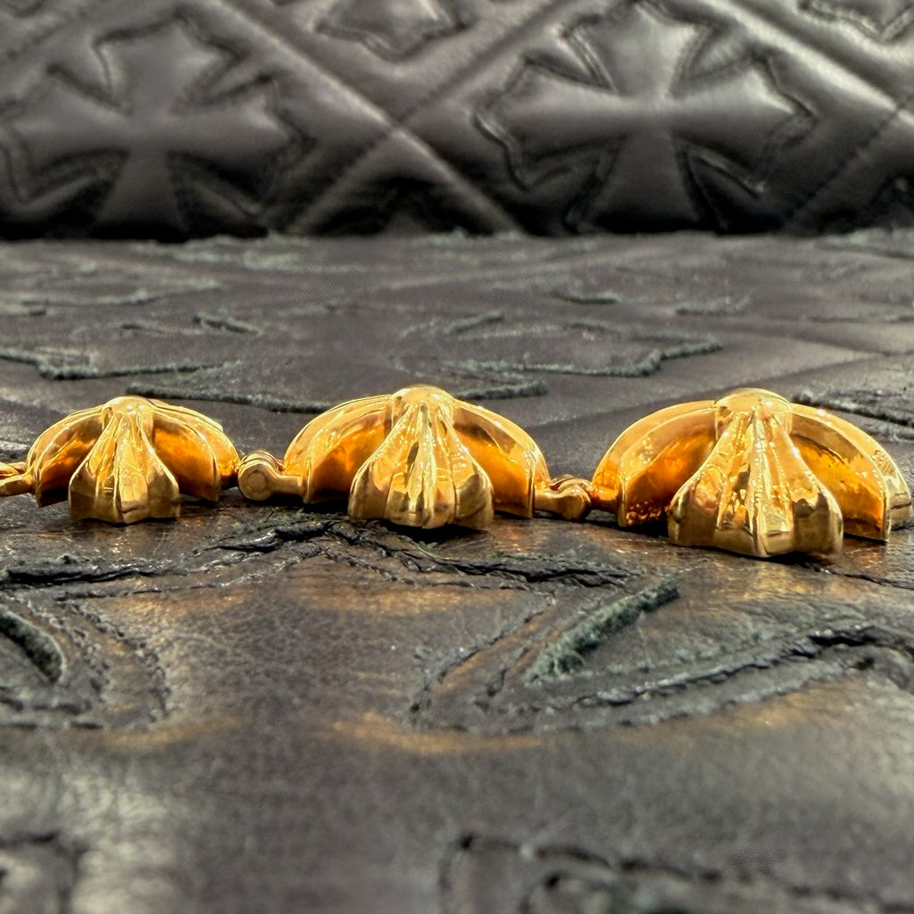 CHROME HEARTS 22K 3 CH Plus Drop Earrings クロムハーツ 22K 3CHプラス ドロップイヤリング ピアス