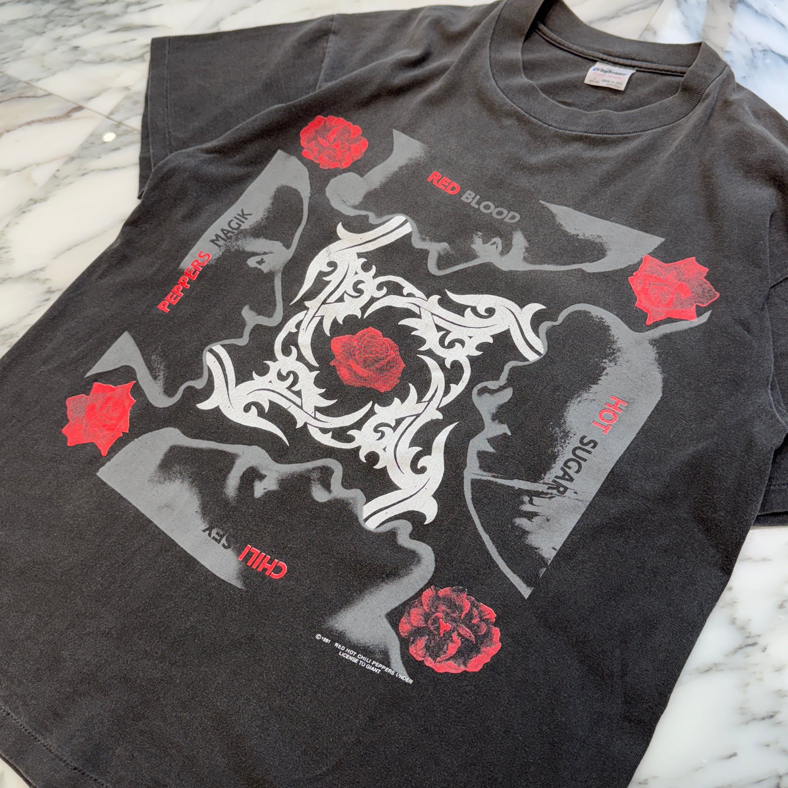 Vintage 90's RED HOT CHILI PEPPERS 1991 "BLOOD SUGAR SEX MAGIK" Stedman S/S Tee Size L 90's レッドホットチリペッパーズ 1991 "ブラッド・シュガー・セックス・マジック" ステッドマン社製 Tシャツ サイズL