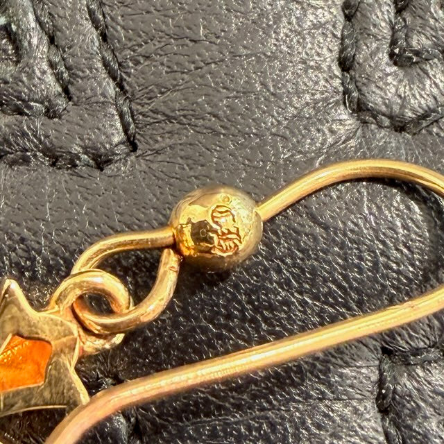 CHROME HEARTS 22K 3 CH Plus Drop Earrings クロムハーツ 22K 3CHプラス ドロップイヤリング ピアス