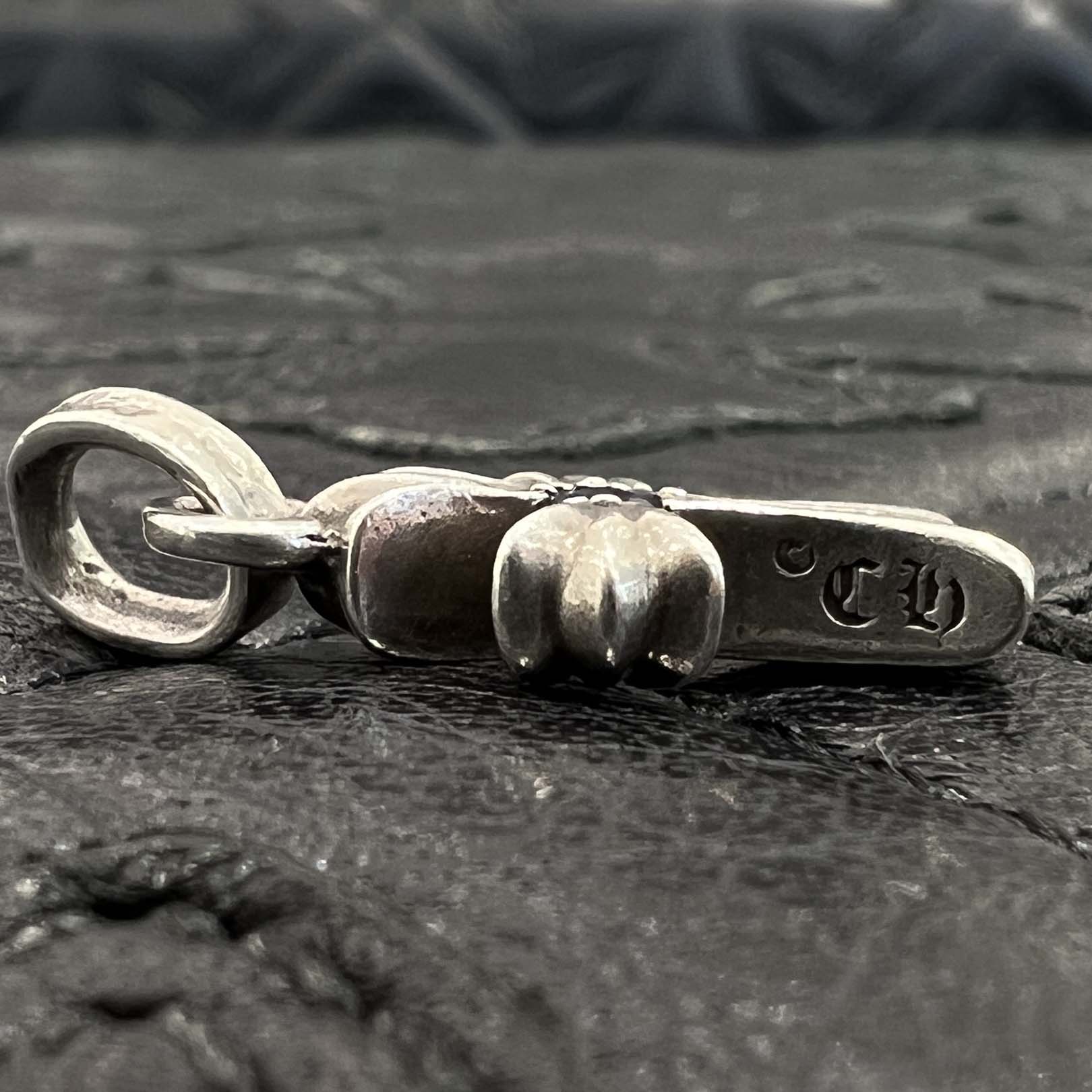 CHROME HEARTS Baby Fat Charm 1 Blue Sapphire クロムハーツ ベビーファット チャーム 1 ブルーサファイア