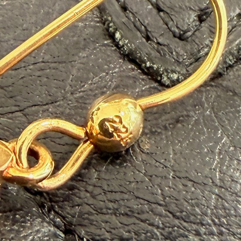 CHROME HEARTS 22K 3 CH Plus Drop Earrings クロムハーツ 22K 3CHプラス ドロップイヤリング ピアス