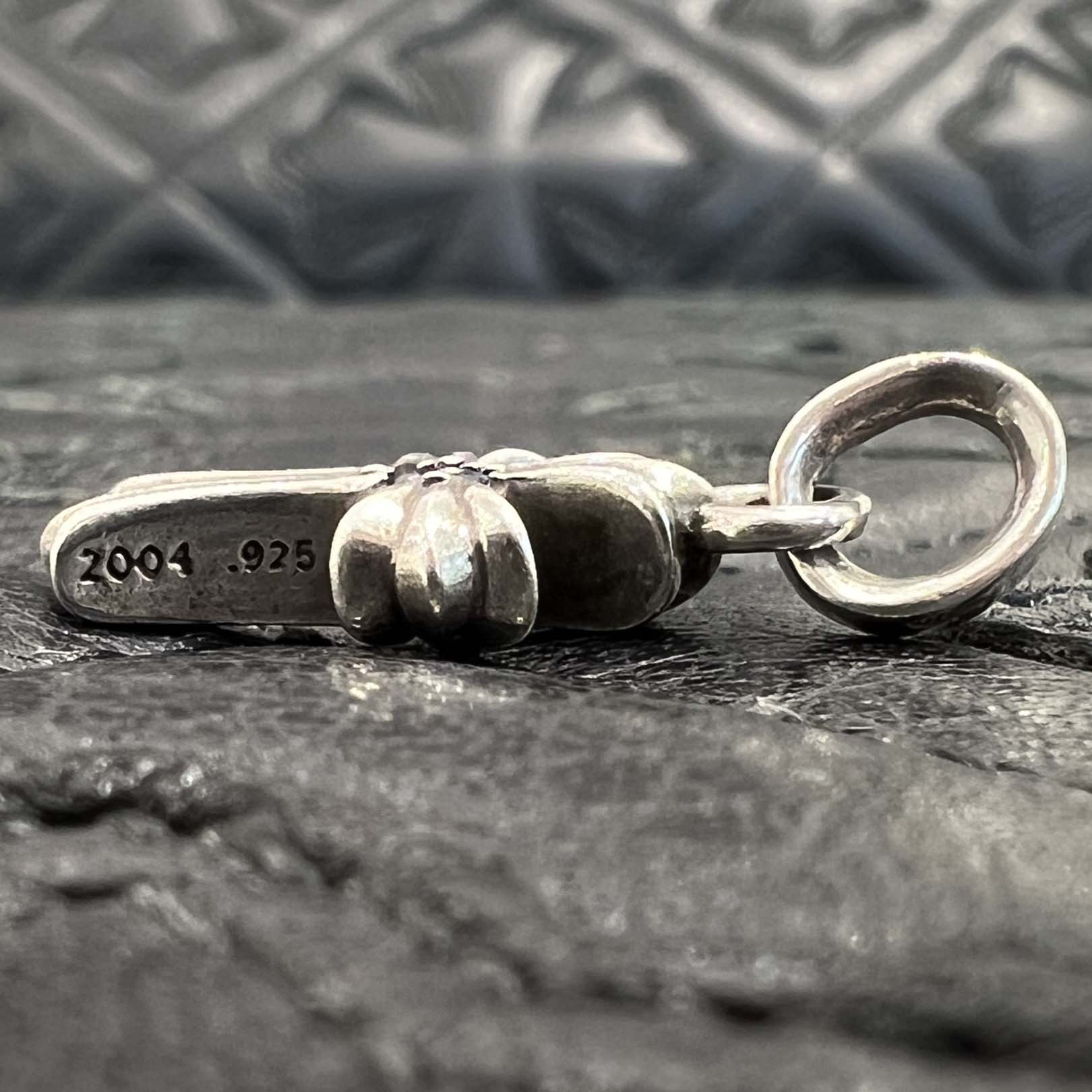 CHROME HEARTS Baby Fat Charm 1 Blue Sapphire クロムハーツ ベビーファット チャーム 1 ブルーサファイア