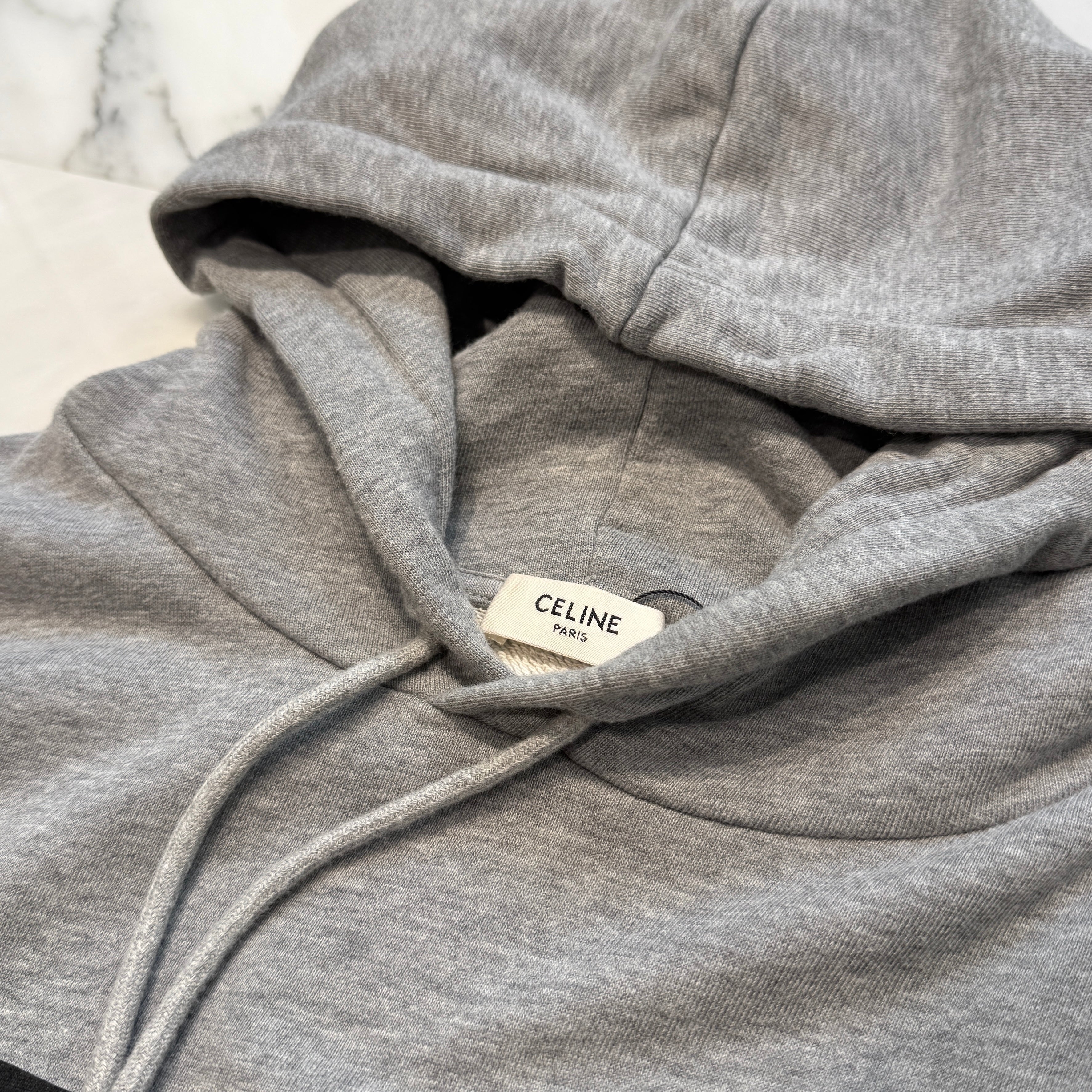 CELINE 2021SS Cotton Fleece Loose Hoodie 2Y321670Q Size M セリーヌ コットンフリース ルーズフーディ サイズM