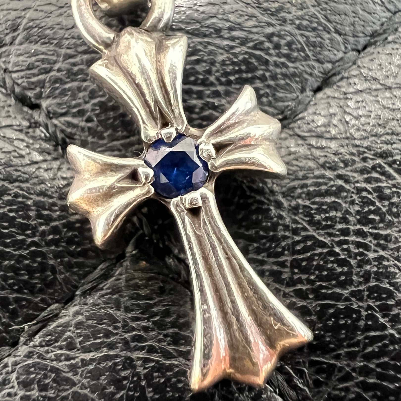 CHROME HEARTS Baby Fat Charm 1 Blue Sapphire クロムハーツ ベビー 