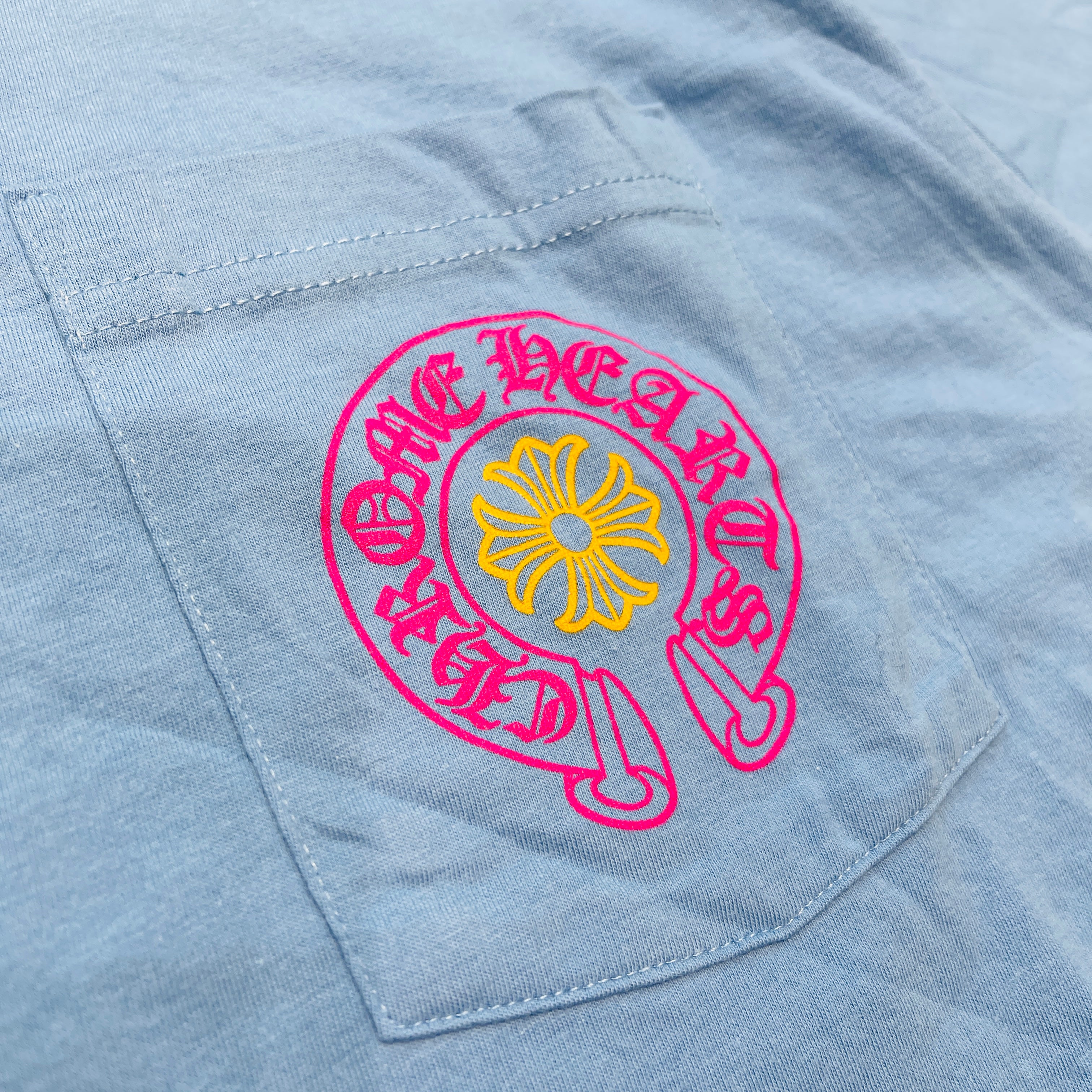 希少♪CH◆マイアミ限定 ホースシューロゴ Tシャツ BLU/PNK 希少♪CH◇マイアミ限定 ホースシューロゴ Tシャツ BLU/PNK