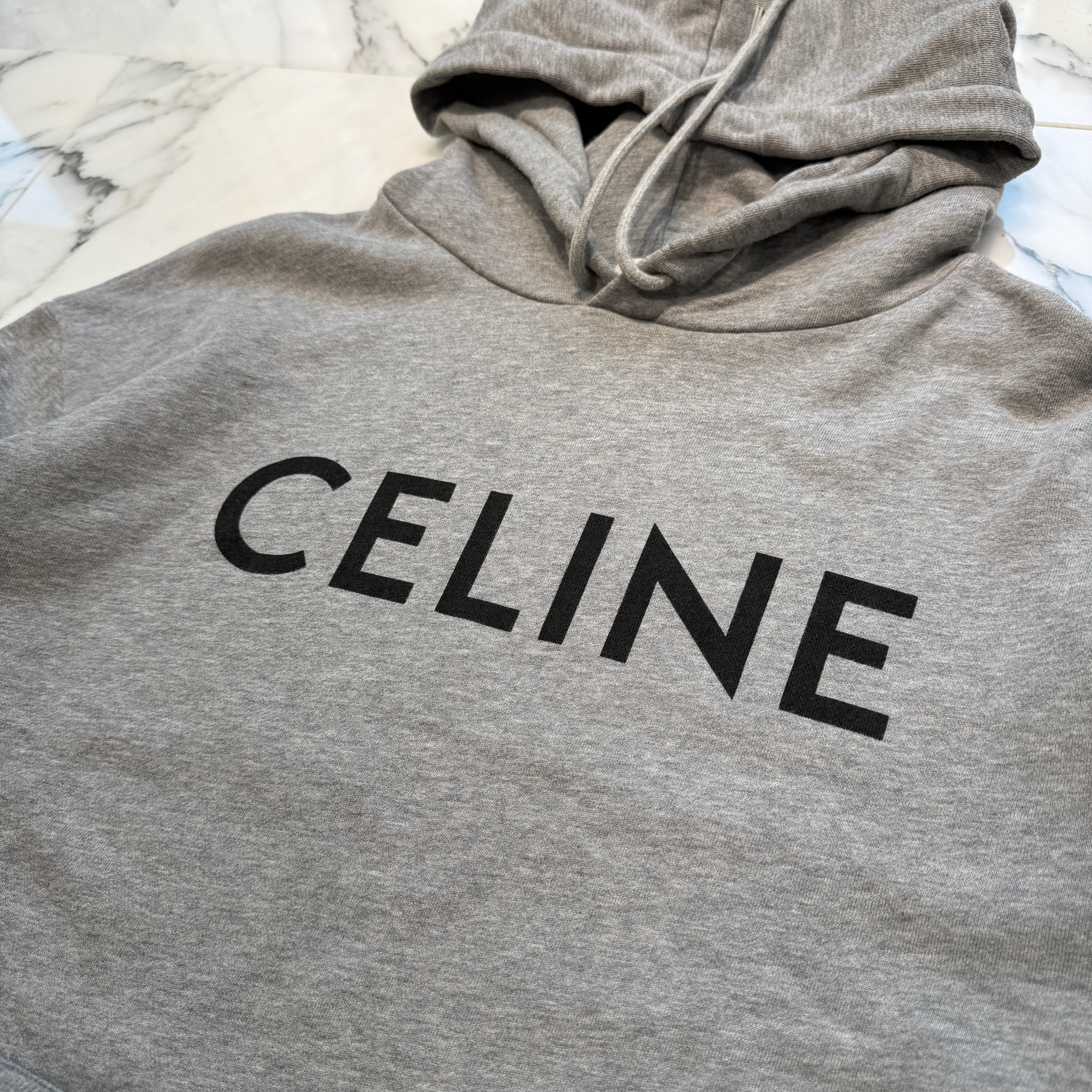 CELINE 2021SS Cotton Fleece Loose Hoodie 2Y321670Q Size M セリーヌ コットンフリース ルーズフーディ サイズM