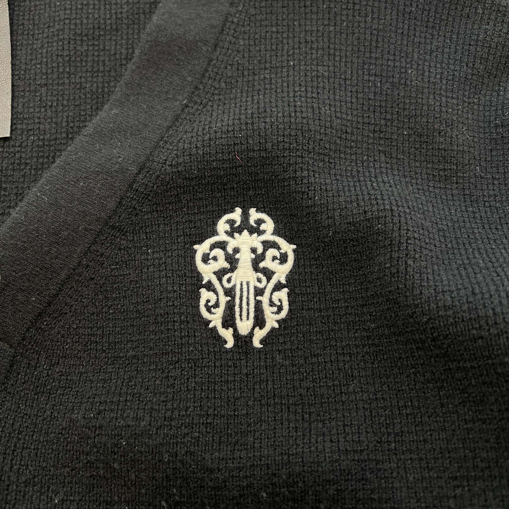 CHROME HEARTS YNOT Vine Dagger Embroidery Cashmere Knit Cardigan Size XL クロムハーツ ワイノット ヴァインダガー ロゴ刺繍 カシミヤニットカーディガン サイズXL