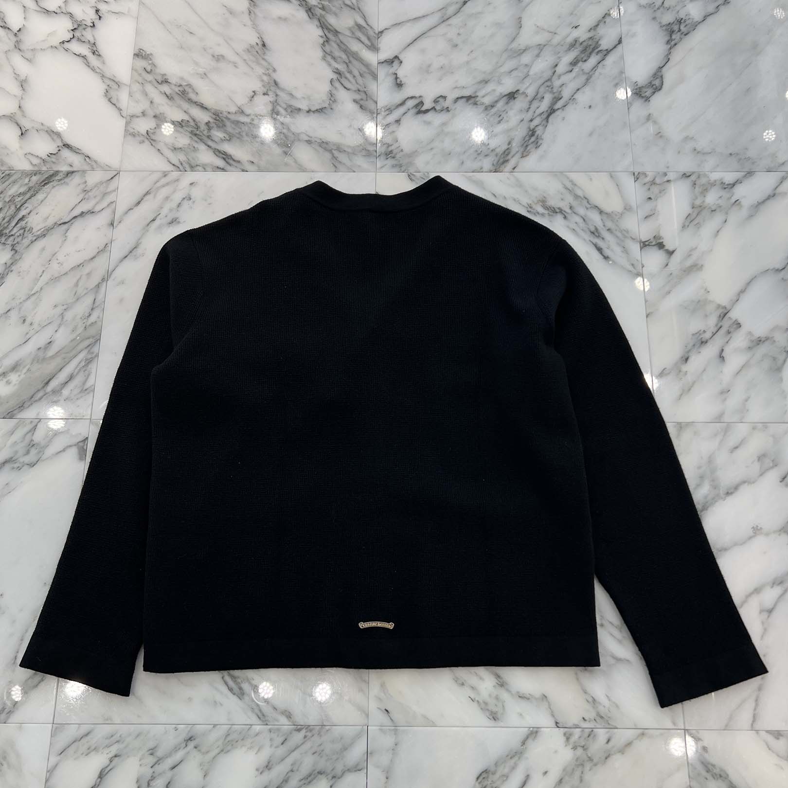 CHROME HEARTS YNOT Vine Dagger Embroidery Cashmere Knit Cardigan Size XL クロムハーツ ワイノット ヴァインダガー ロゴ刺繍 カシミヤニットカーディガン サイズXL