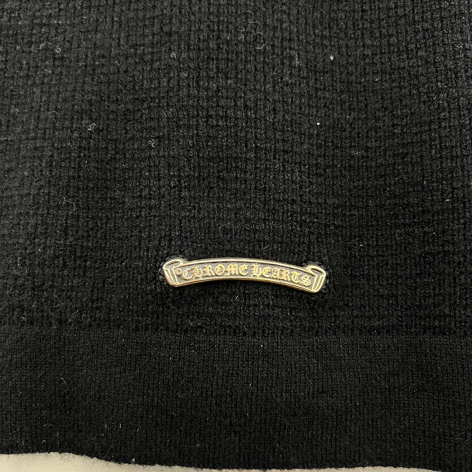 CHROME HEARTS YNOT Vine Dagger Embroidery Cashmere Knit Cardigan Size XL クロムハーツ ワイノット ヴァインダガー ロゴ刺繍 カシミヤニットカーディガン サイズXL