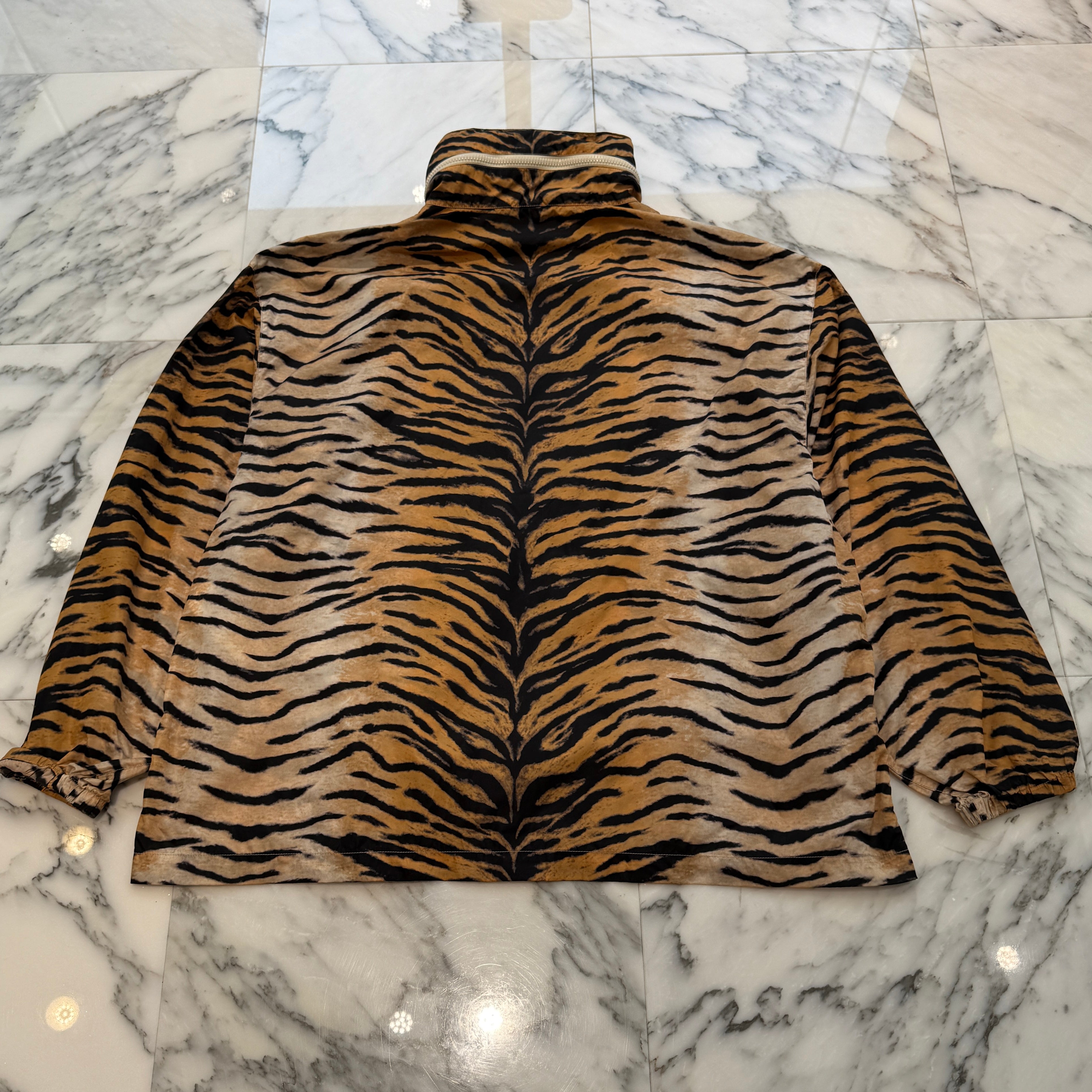 CELINE Leopard Half Zip Nylon Jacket 2W350617M Size 50 セリーヌ レオパード柄 ハーフジップ ナイロンジャケット サイズ50