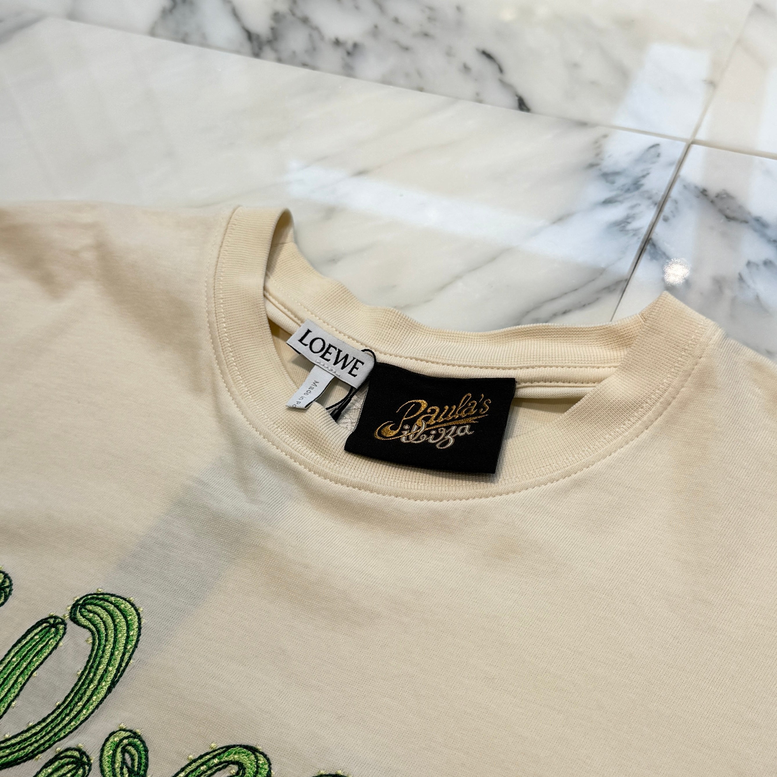 LOEWE 2022SS Cactus Logo Embroidery Tee S616Y22J02 Size XS ロエベ サボテンロゴ刺繡 Tシャツ サイズXS