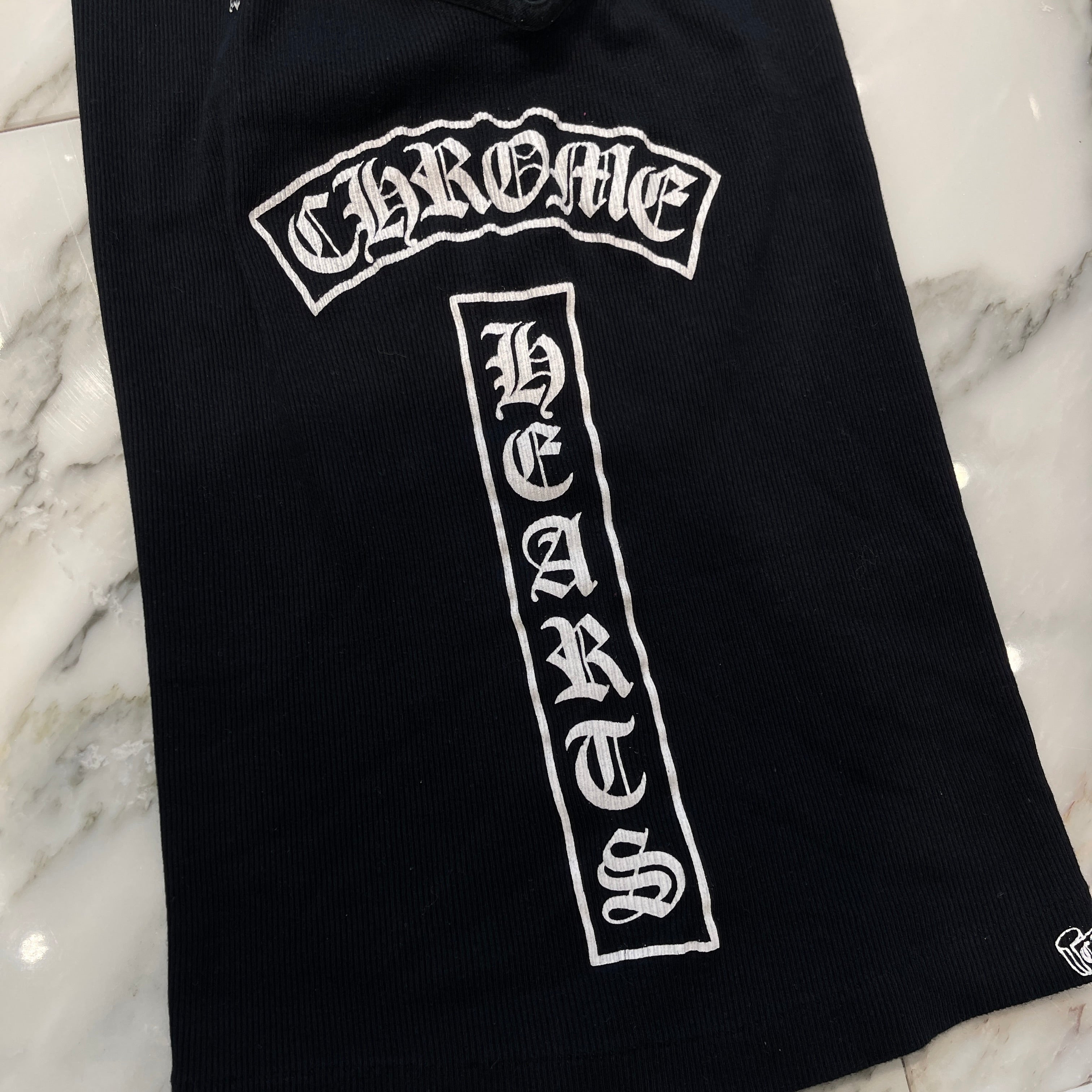 CHROME HEARTS CH Cross Side Vertical Logo Fuck You Tank Top Size M