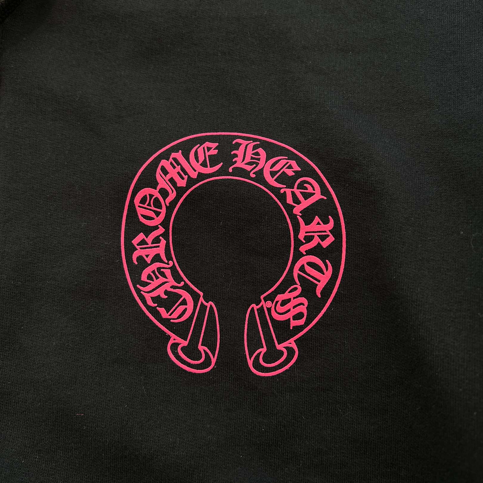 CHROME HEARTS 2025AW Floral Cross Horseshoe Zip Up Hoodie Size XL