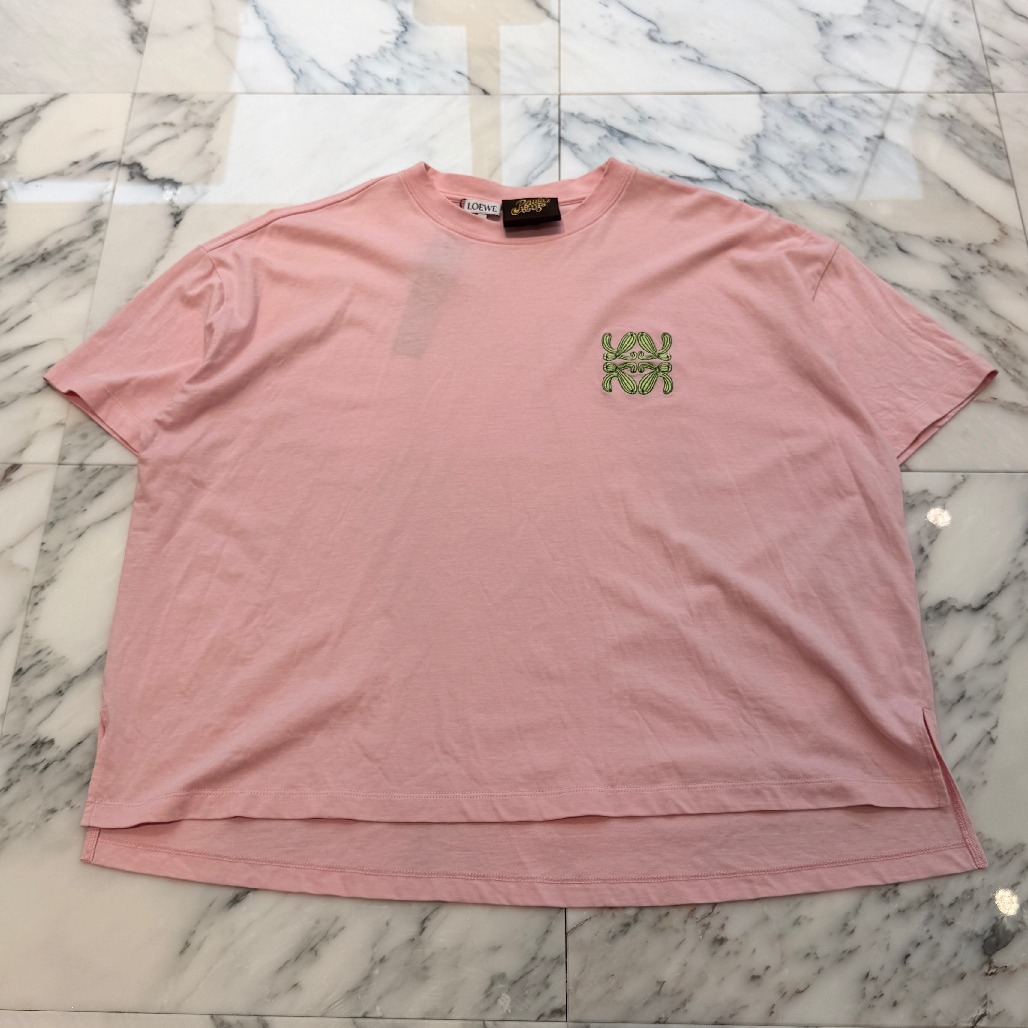 LOEWE 2022SS Cactus Anagram Logo Embroidery Tee S616Y22J03 Size XS ロエベ サボテンアナグラムロゴ刺繡 Tシャツ サイズXS