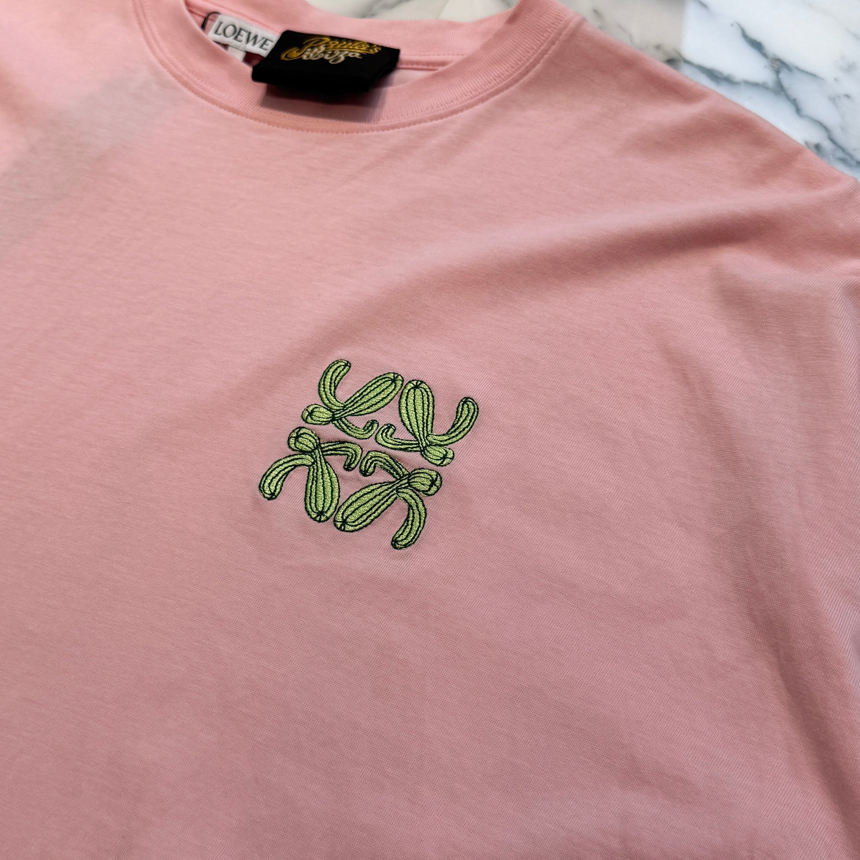 LOEWE 2022SS Cactus Anagram Logo Embroidery Tee S616Y22J03 Size XS ロエベ サボテンアナグラムロゴ刺繡 Tシャツ サイズXS