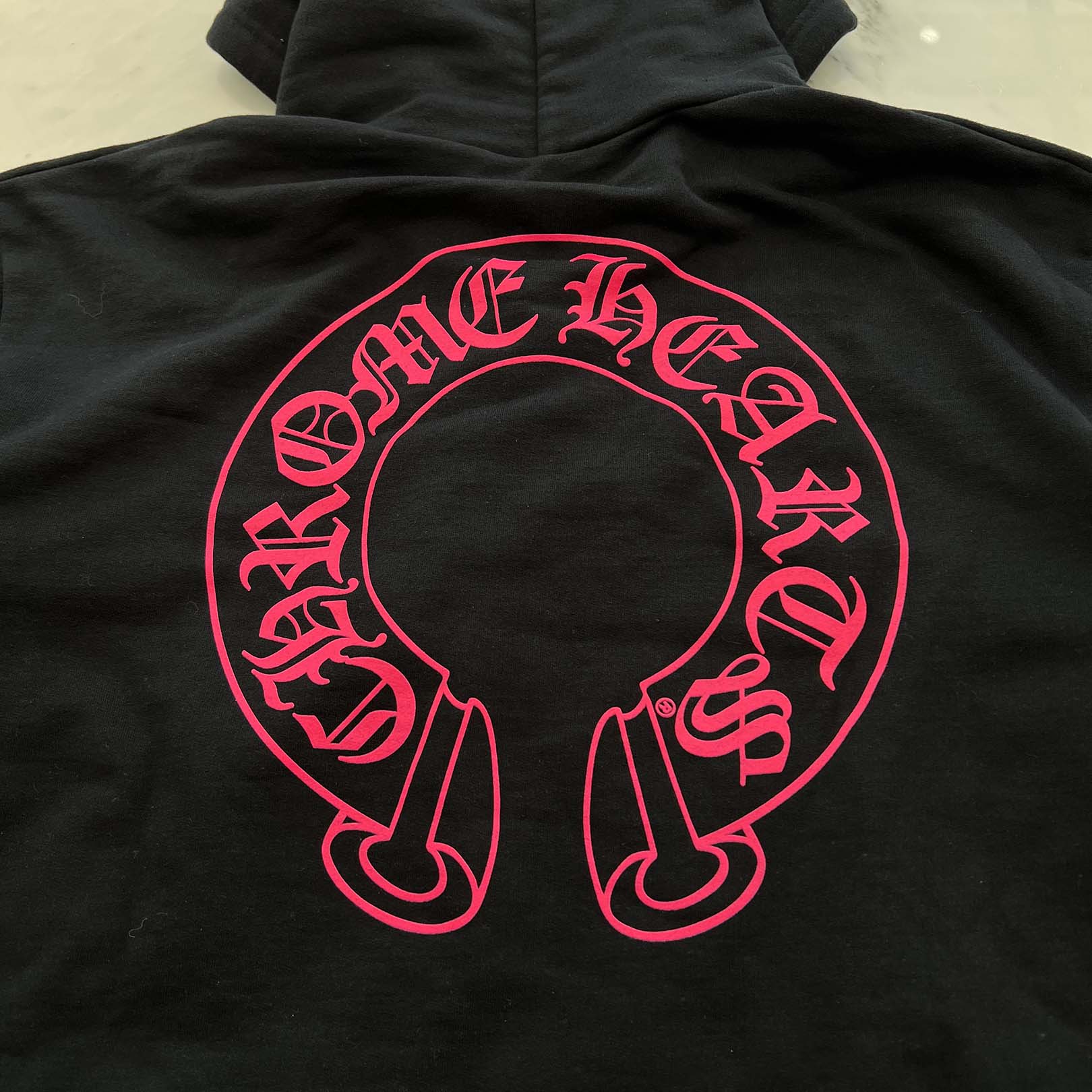 CHROME HEARTS 2025AW Floral Cross Horseshoe Zip Up Hoodie Size XL クロムハーツ フローラルクロス ホースシュー ジップアップフーディ サイズXL