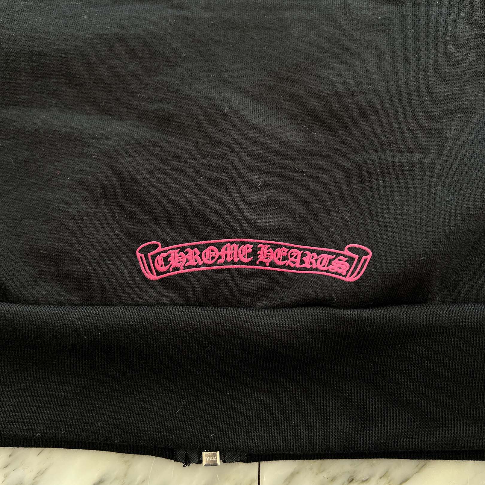 CHROME HEARTS 2025AW Floral Cross Horseshoe Zip Up Hoodie Size XL クロムハーツ フローラルクロス ホースシュー ジップアップフーディ サイズXL