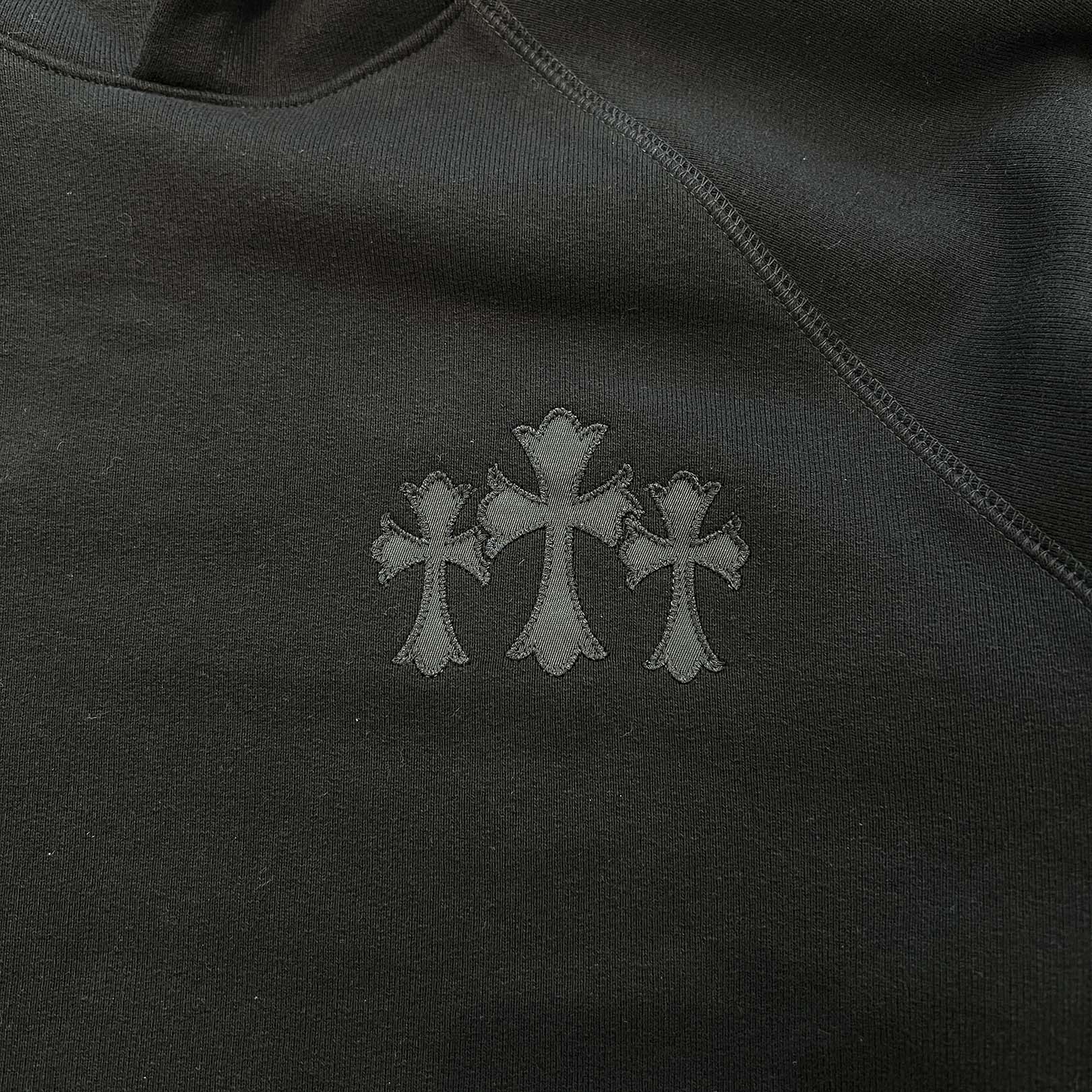 CHROME HEARTS 2025SS Y NOT Cemetery Cross Applique Embroidery Pullover Hoodie Size L クロムハーツ ワイノット セメタリークロス アップリケ刺繡 プルオーバーフーディ サイズL