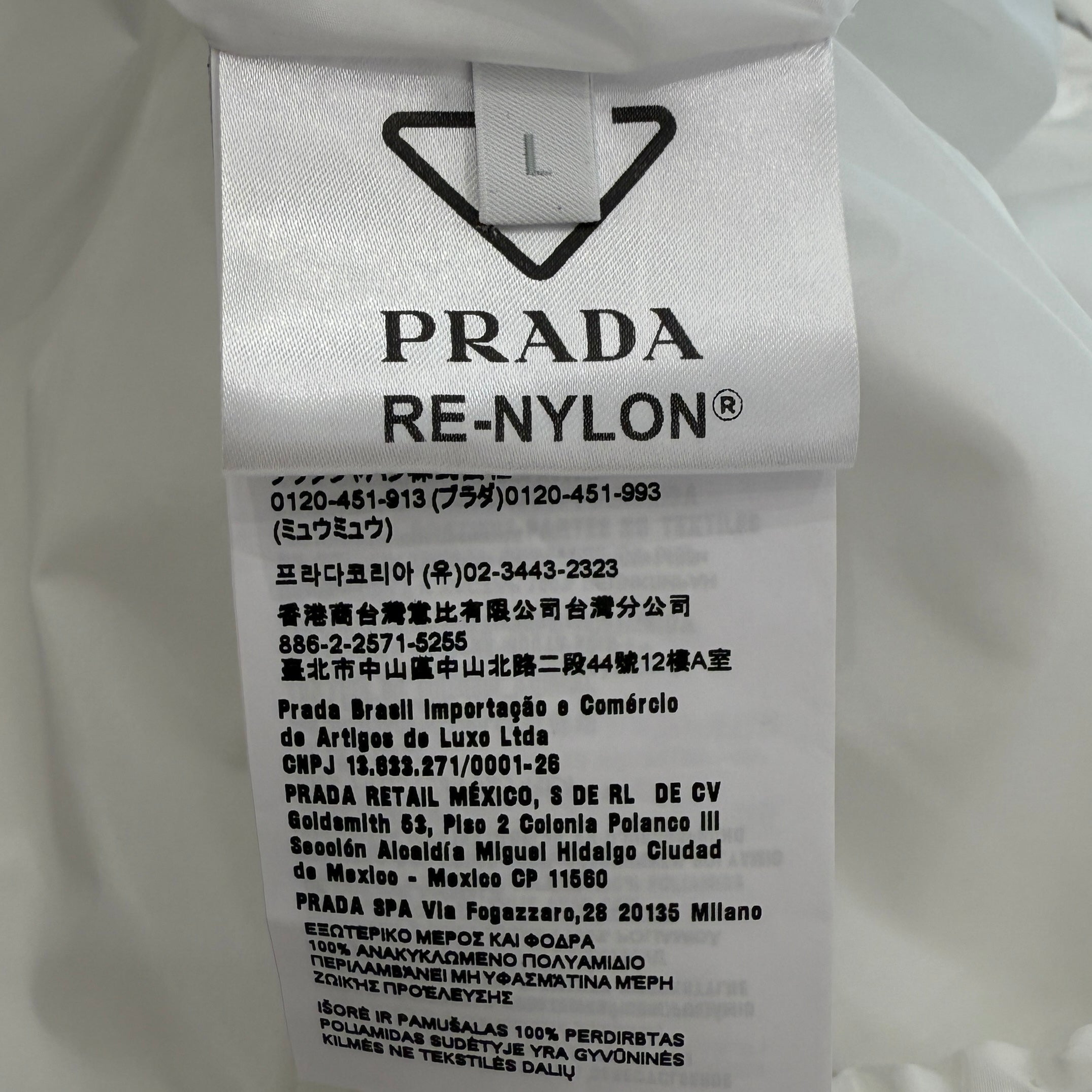 PRADA 2024SS Re-Nylon Hooded Wind Breaker SGC533 S000 1WQ9 Size L プラダ リナイロン フーデッド ウィンドブレーカー サイズL