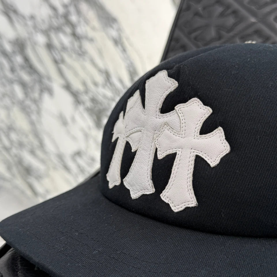 CHROME HEARTS Triple Cross Patch Trucker Cap ONE SIZE (53-60) クロムハーツ トリプルクロスパッチトラッカーキャップ サイズONE SIZE (53-60)